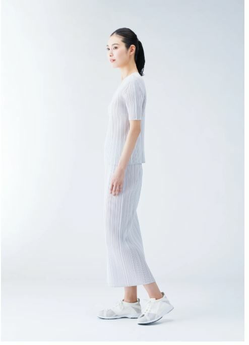 [現貨優惠] PLEATS PLEASE ISSEY MIYAKE 經典直筒裙 淺灰3號