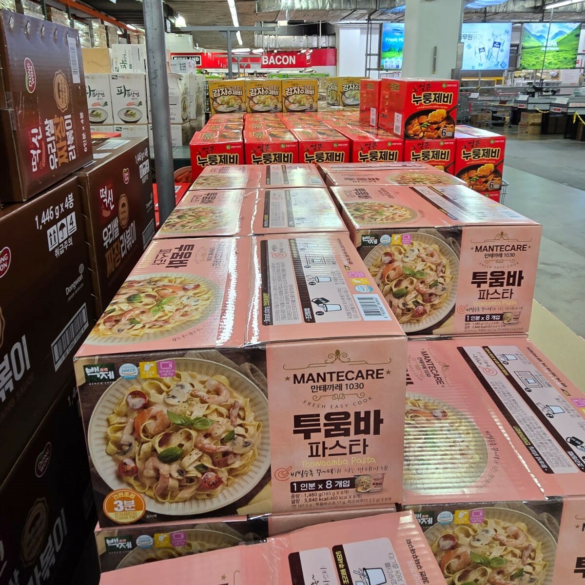 【SamSam 韓國直播】LL011815 韓國海鮮風味奶油義大利麵杯麵 (1箱8杯)