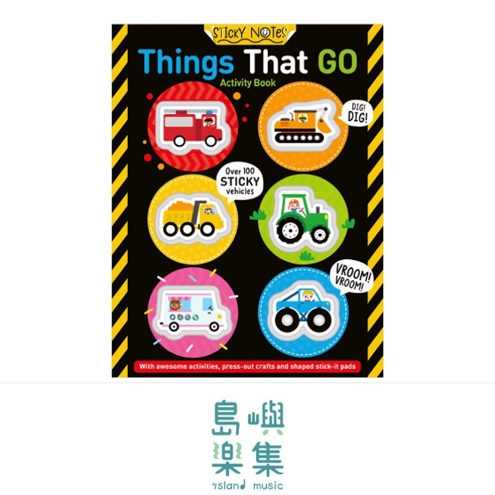 Sticky Notes Things That Go Activity Book