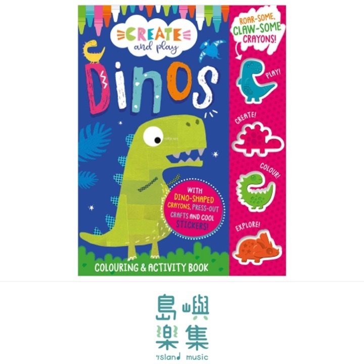 Create and Play Dinos Colouring Activity Book