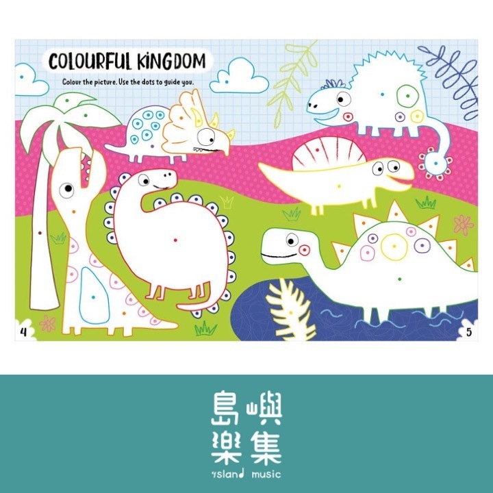 Create and Play Dinos Colouring Activity Book