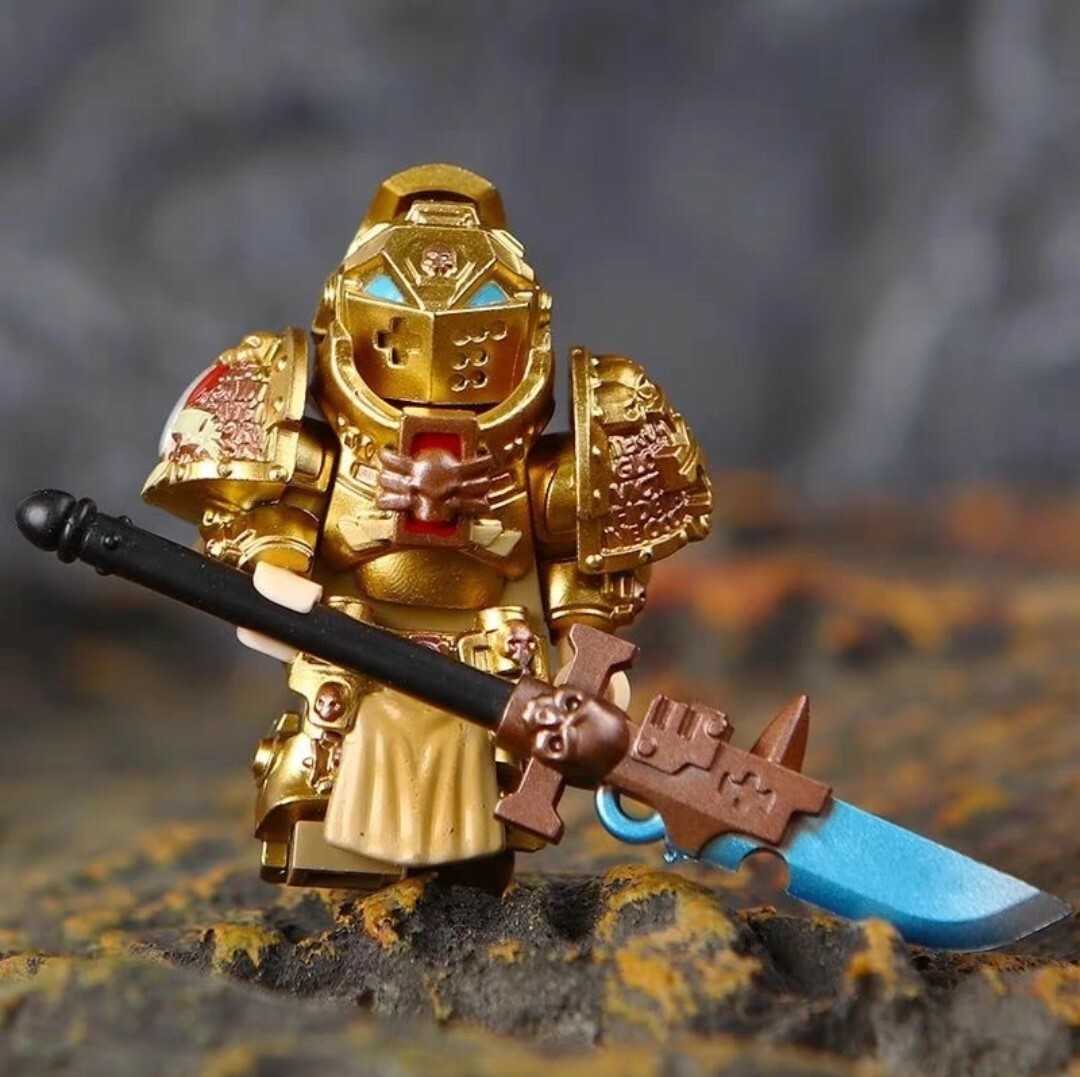Golden Knight 40k Custom Minifigures Minifigs fit Lego ZC113-3