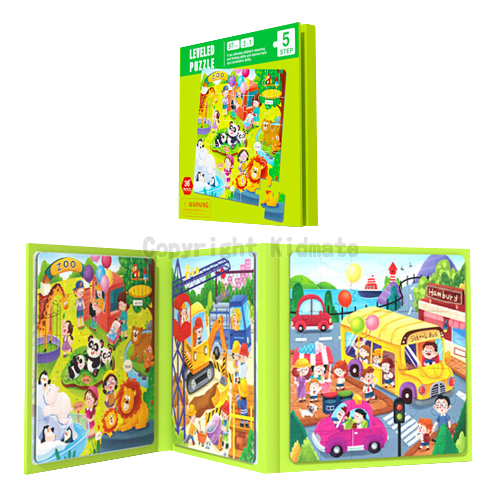 《 KIDMATE 》 磁性拼圖書-五階日常生活