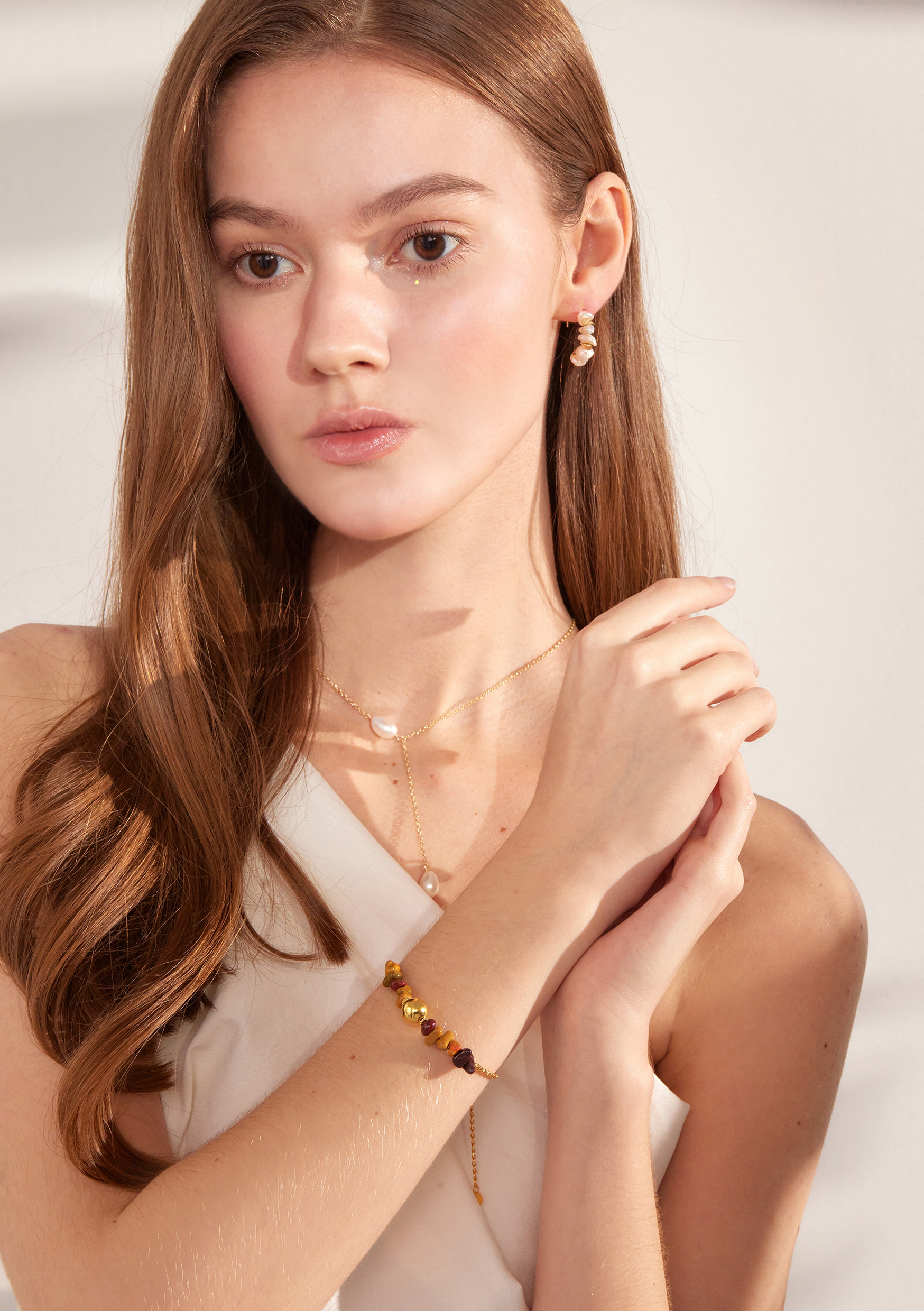 B387  | 純銀天然石手鍊