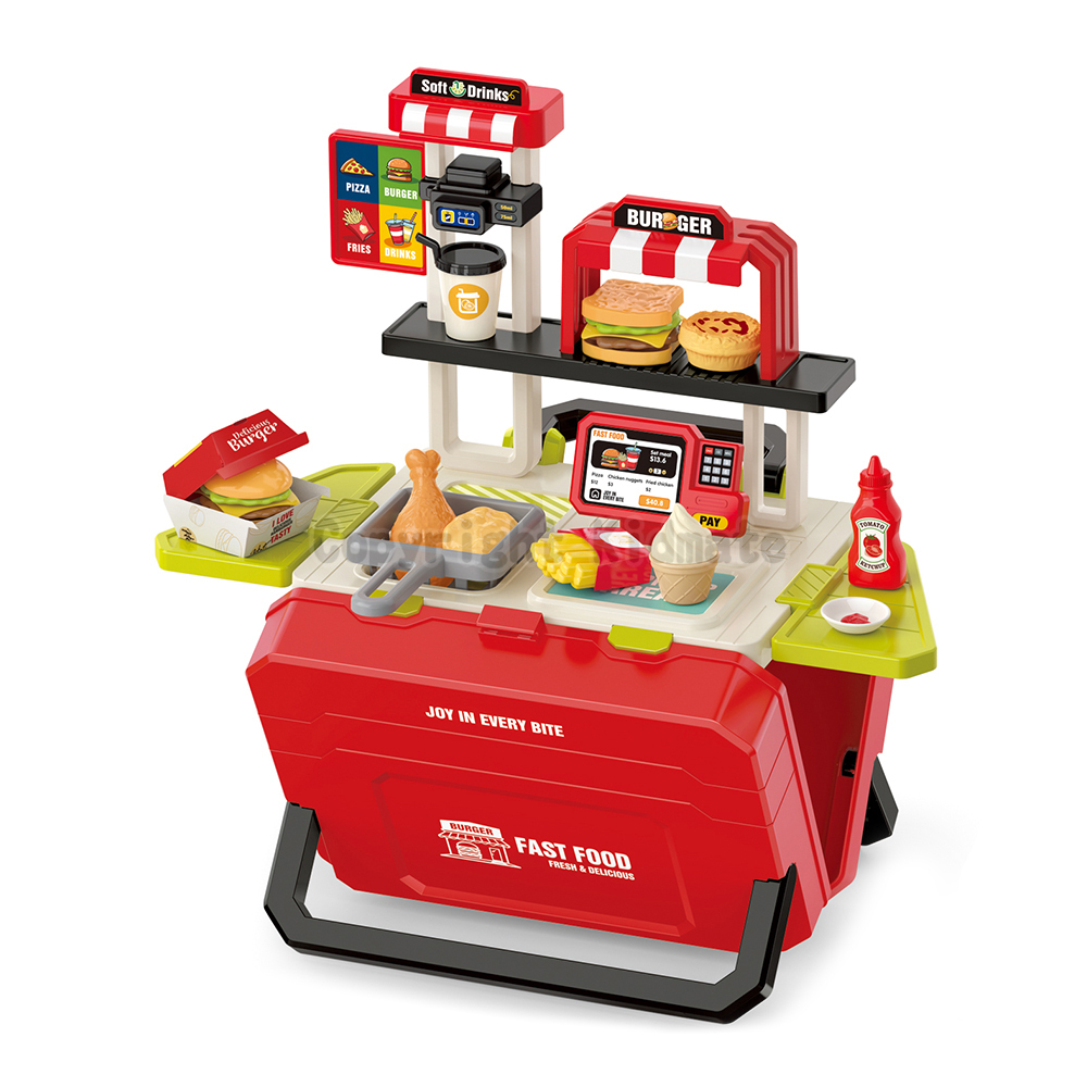 《 KIDMATE 》 快餐組合手提箱(紅)