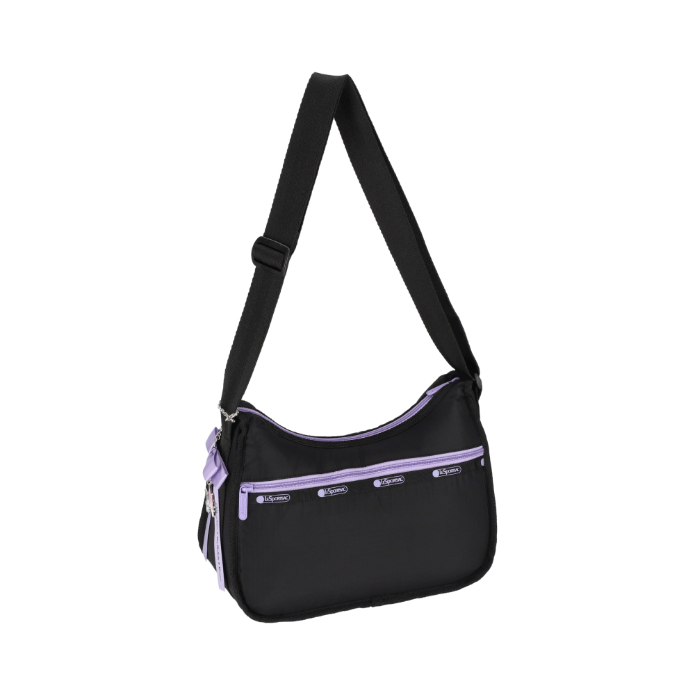 【LeSportsac】サンリオ ★MY MELODY KUROMI BOW CLASSIC HOBO★ Le SportSac x My Melody Kuromi Bow Classic Hobo 7520.HC01