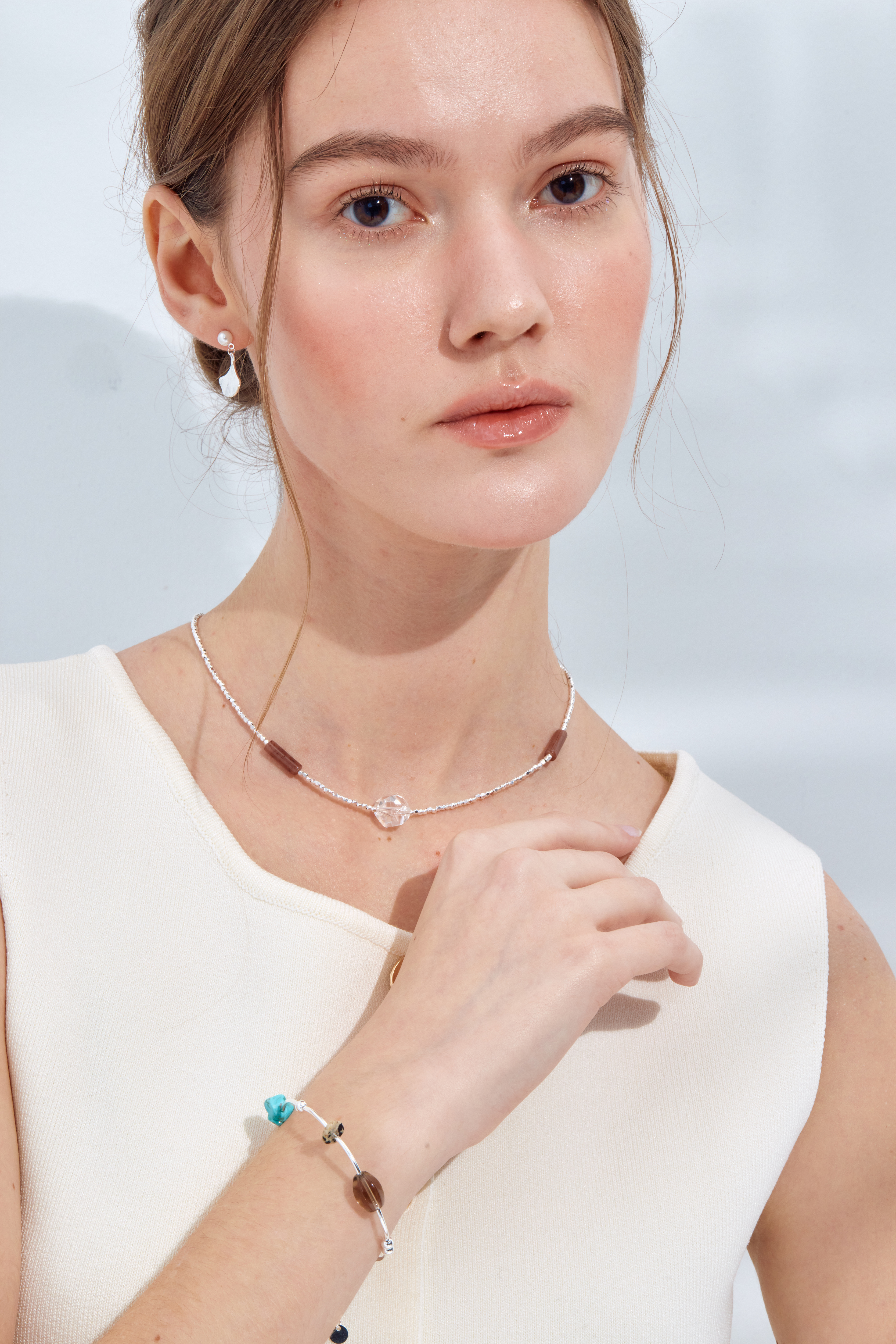 B388  |  純銀天然石手鍊