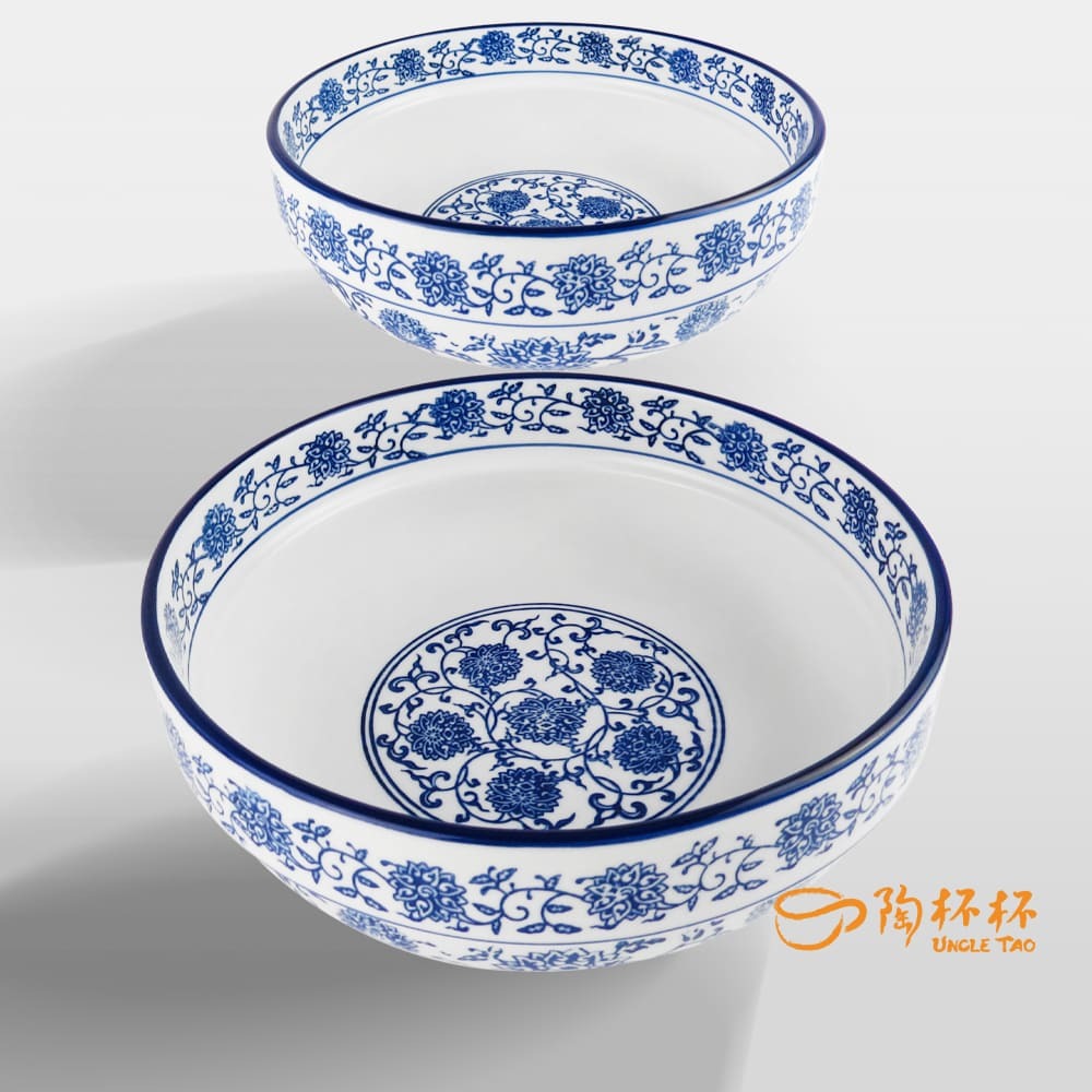 青花瓷 麵碗22/28cm AS03-26-05【陶杯杯瓷器】