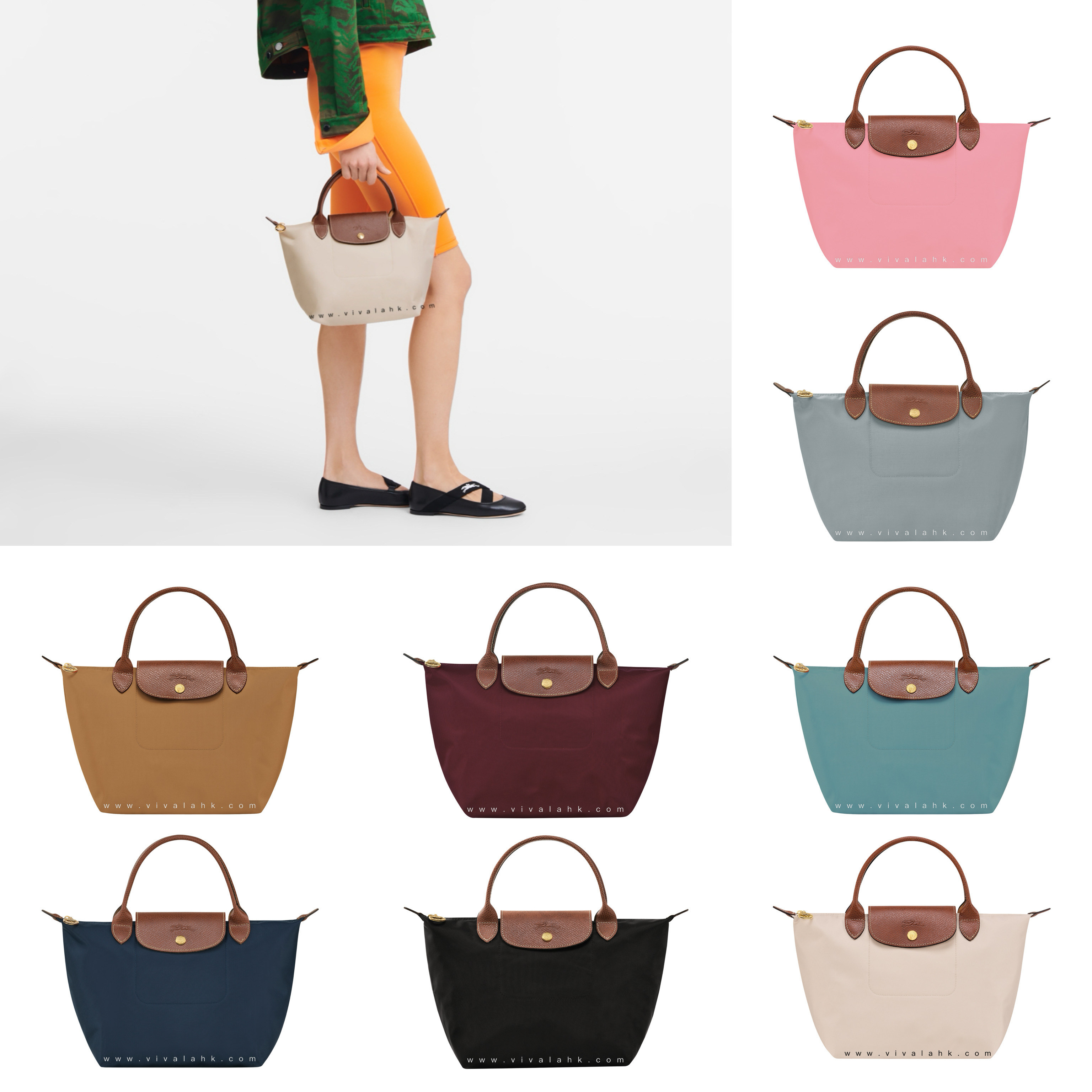 Longchamp - Le Pliage Original Small Tote (短柄)  (L1621089)