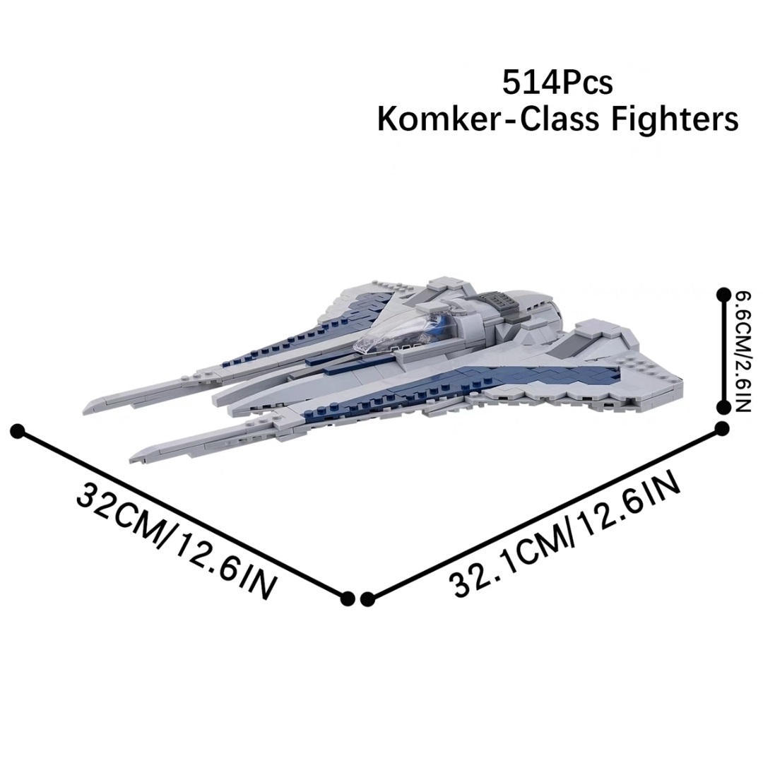 MOC Komker Class Fighters Buildings Set Fit Lego NO BOX MOC2273A