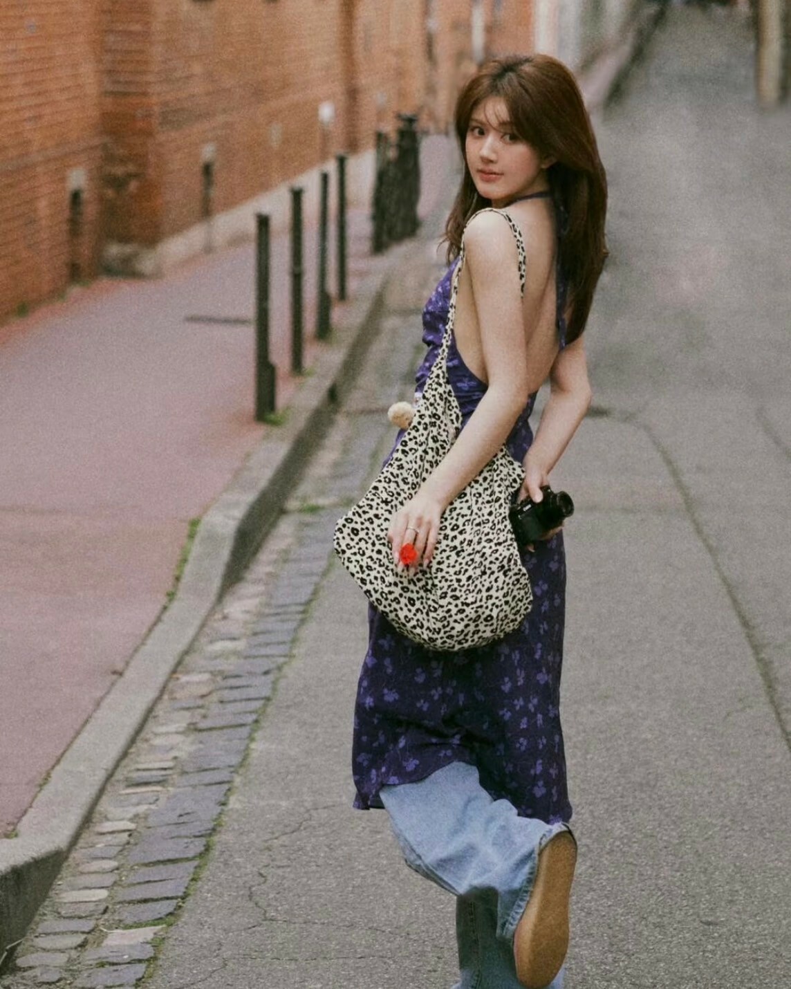 EMIS 新款 豹紋 燈芯絨 環保包 五色