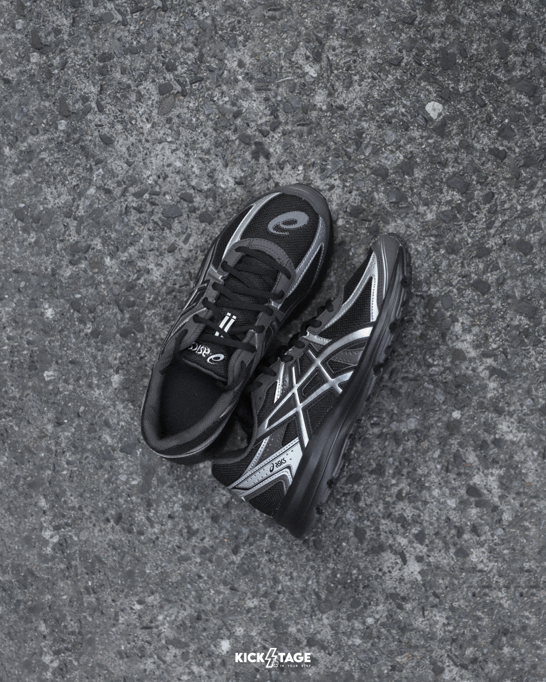 男女鞋 ASICS JOG 100S Negro 黑銀 復古Y2K 老爹鞋 休閒跑鞋【1203A741-001】