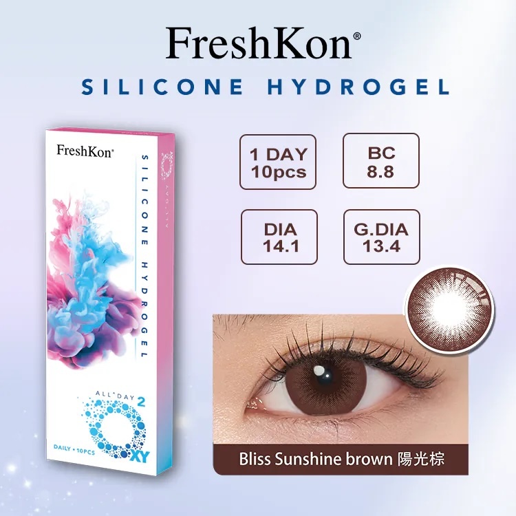 Freshkon All Day O2XY 1 day(Bliss Sunshine Brown)(10片)
