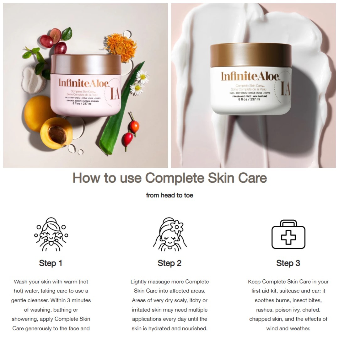 【現貨】InfiniteAloe A250198 蘆薈霜 237ml