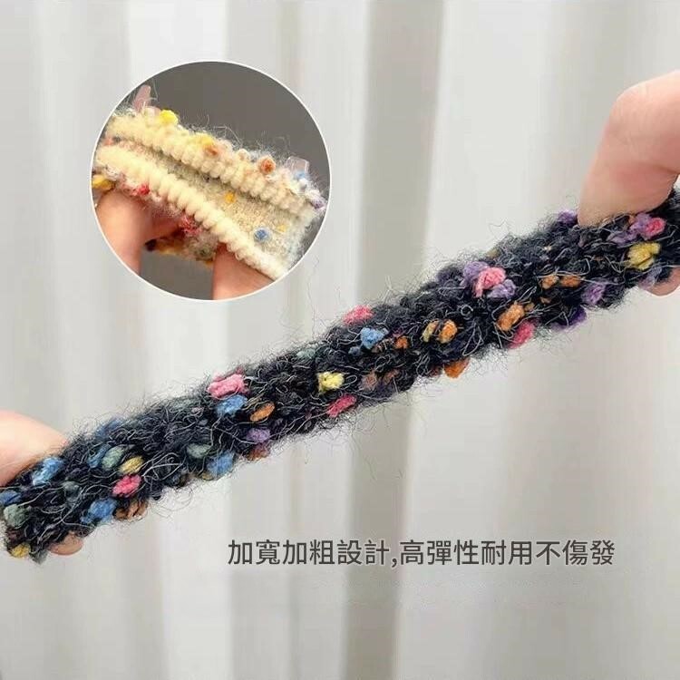 《5563》彩色高彈力無痕髮圈五件組