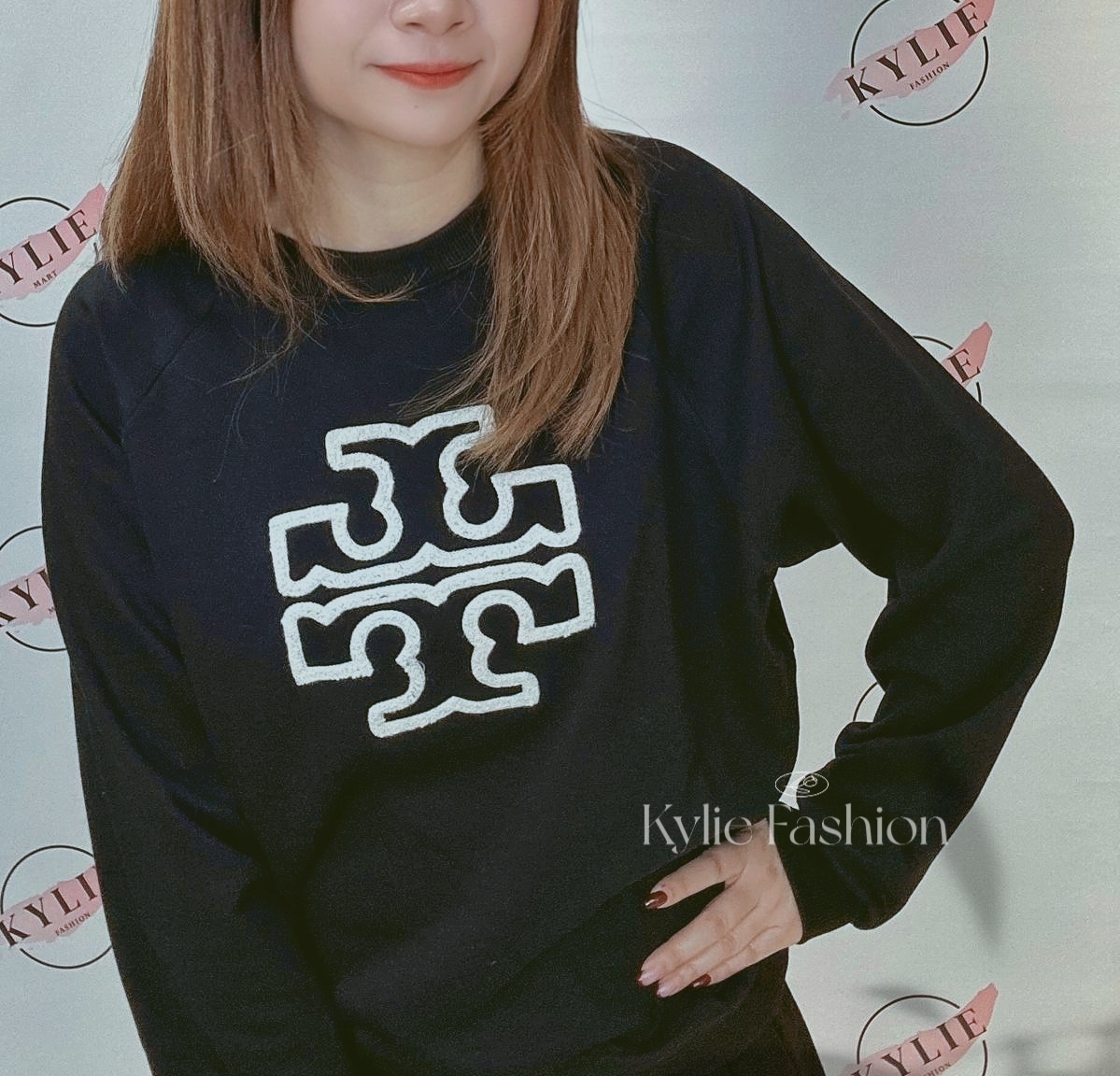 Tory Bruch 大Logo 圓領衛衣 女款