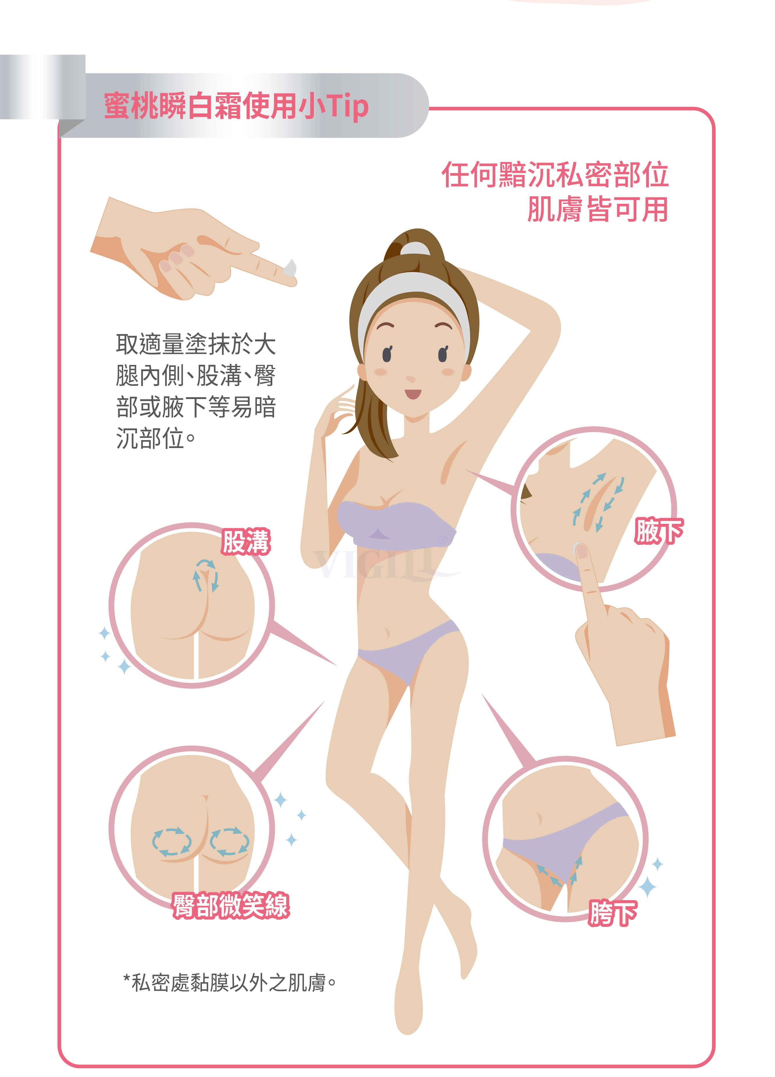 VIGILL 私密蜜桃瞬白霜(快速白皙) 50ml