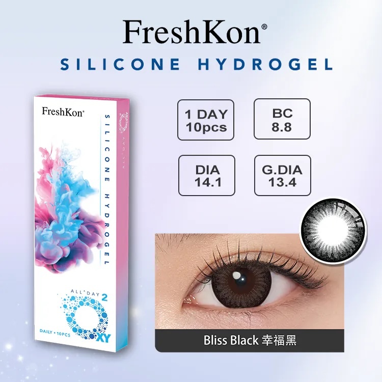 Freshkon All Day O2XY 1 day(Bliss Black)(10片)