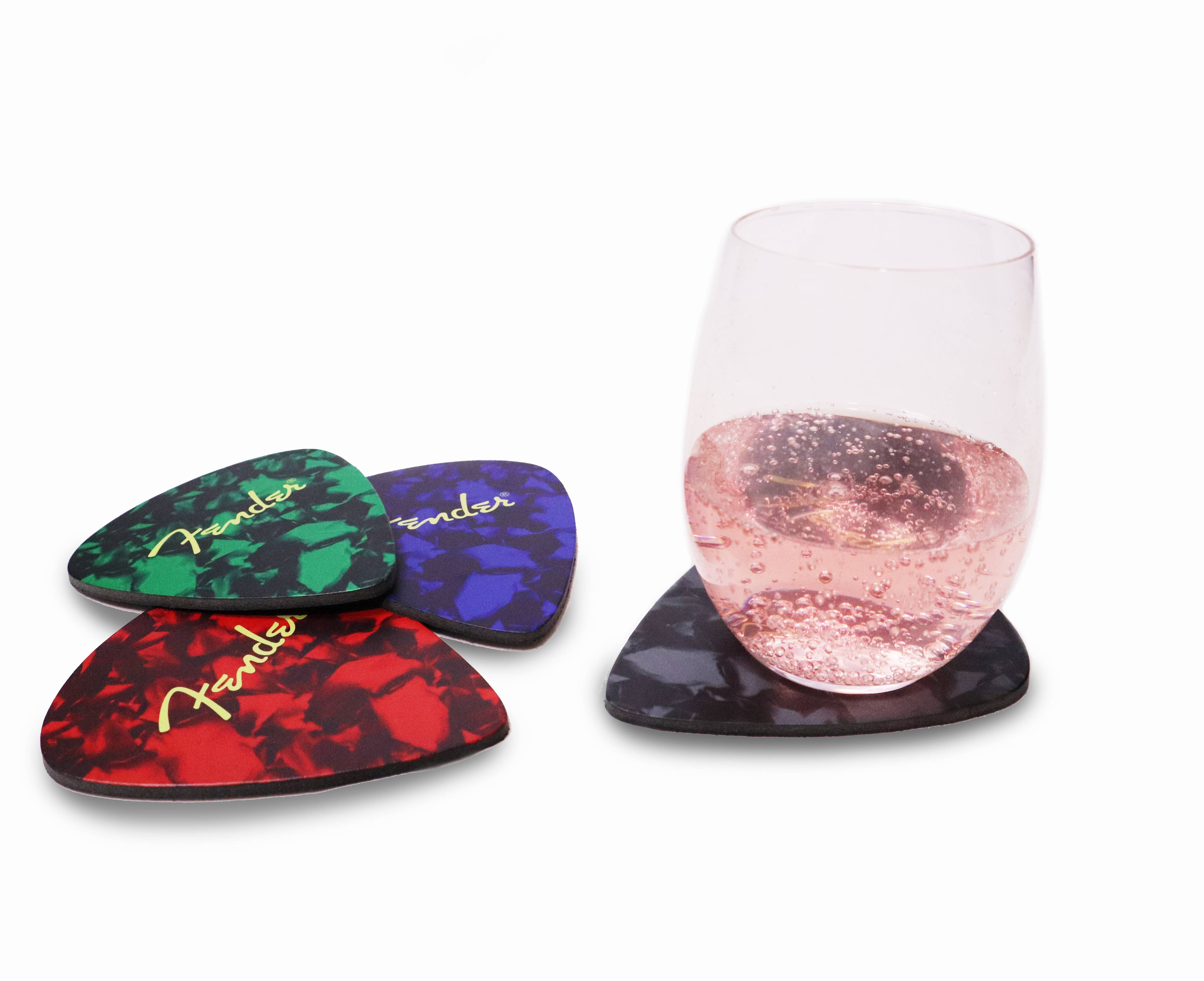Fender Fender Coaster Pick 造型搖滾杯墊 4件裝 第 5 張圖片｜三峽配件 / 週邊