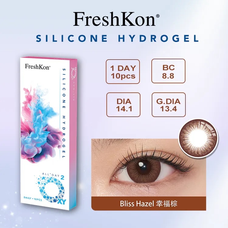 Freshkon All Day O2XY 1 day(Hazel)(10片)