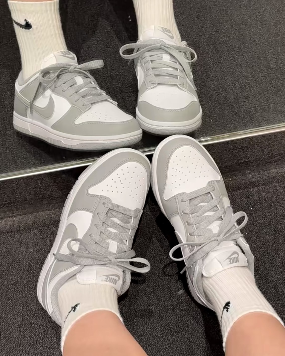 Nike Dunk Low Next Nature 灰白 女鞋 百搭 環保材質 低筒休閒鞋