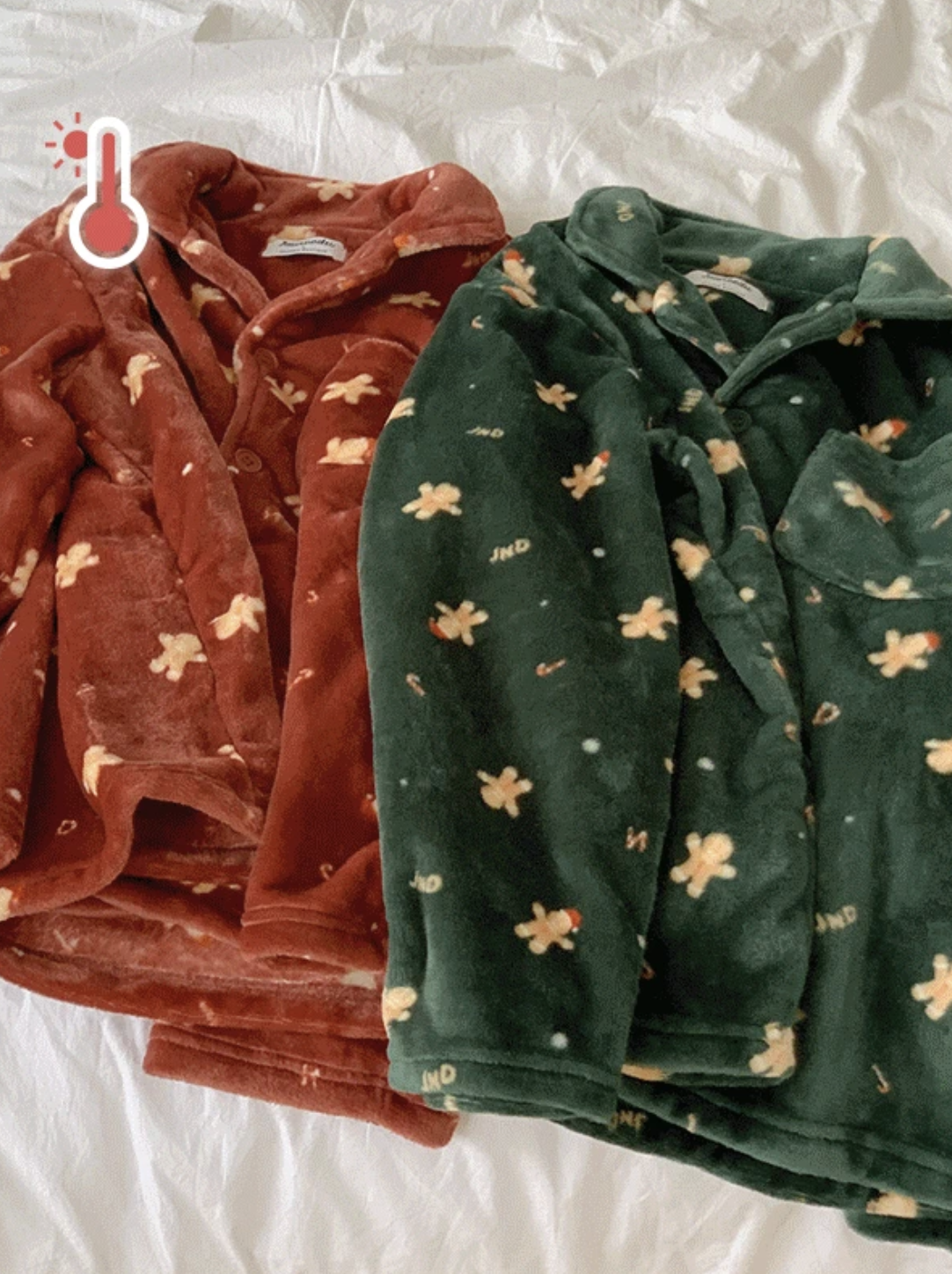 預訂｜Juuneedu Snowing Cookie Fleece Pajama Set (2 COLOR)