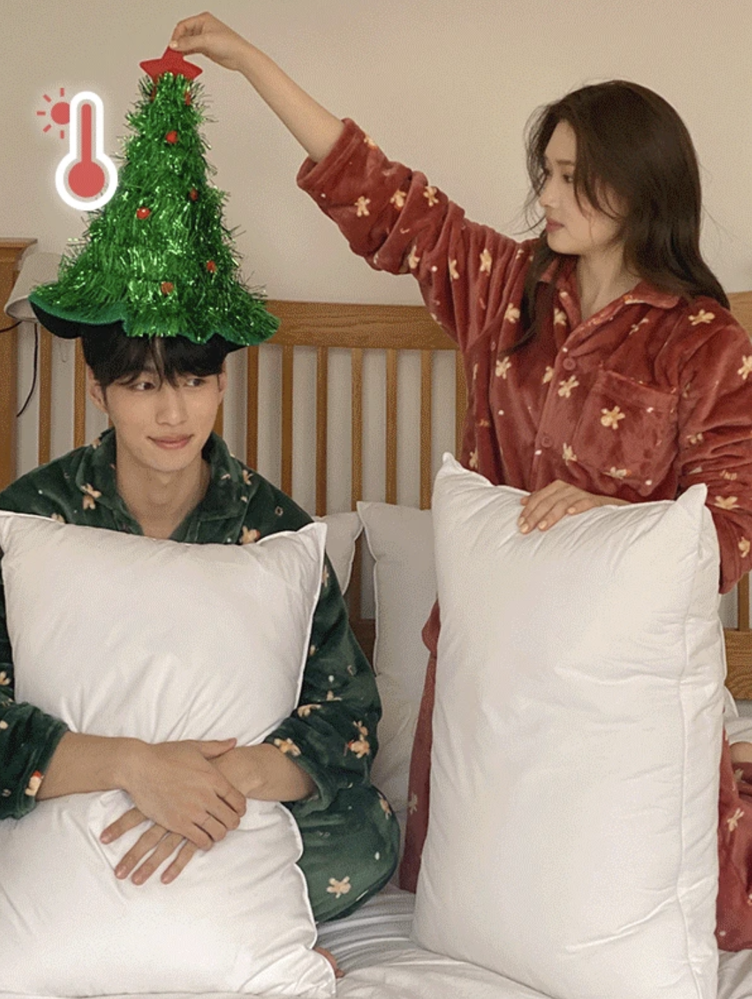 預訂｜Juuneedu Snowing Cookie Fleece Pajama Set (2 COLOR)