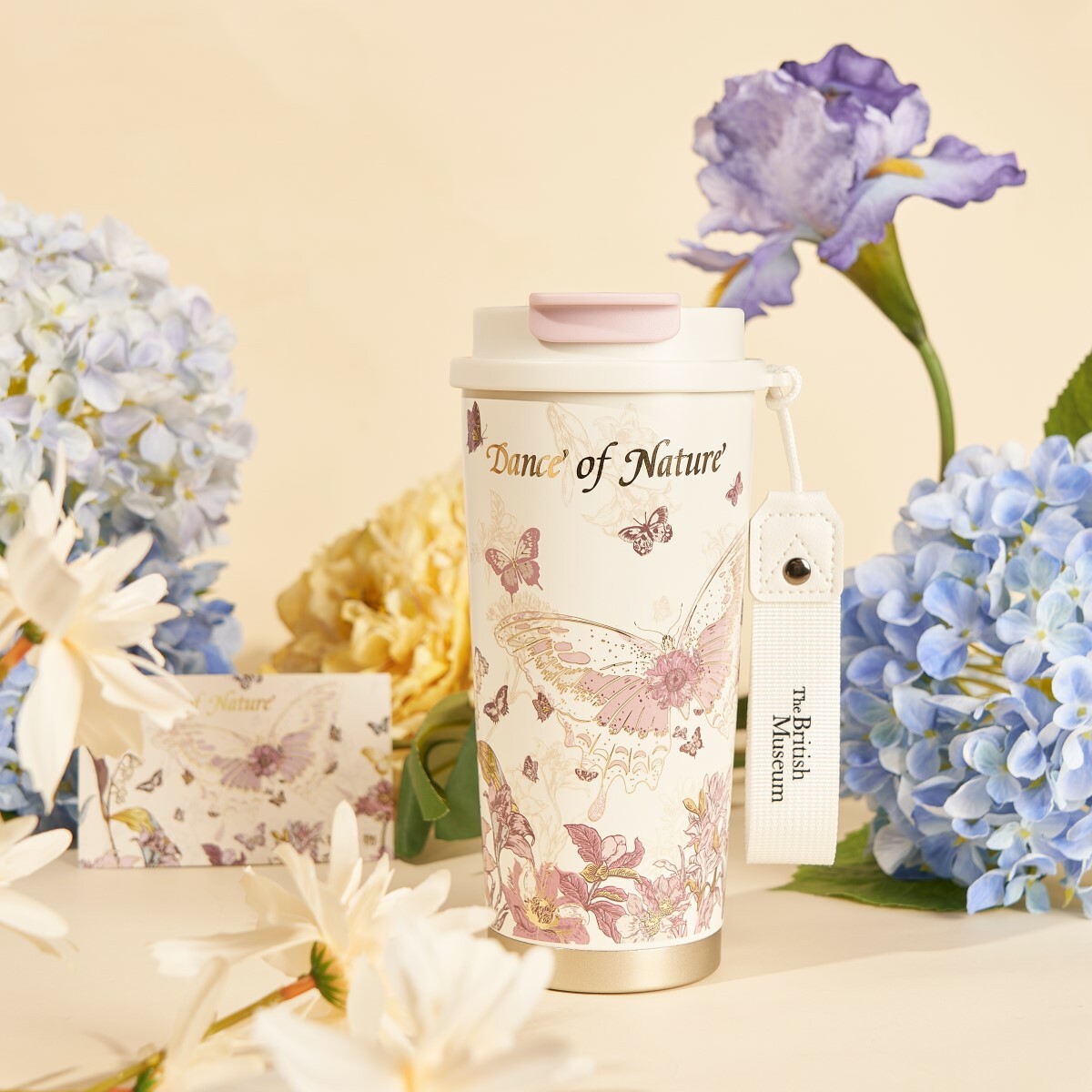 大英博物館｜博物志系列｜蝴蝶便攜咖啡保溫杯