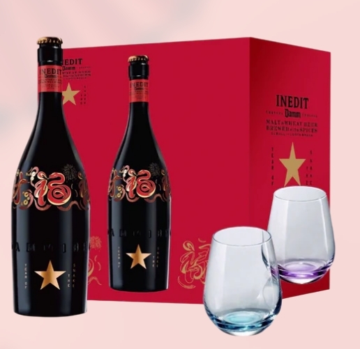 西班牙金星啤酒 蛇年福祿豐年禮盒組