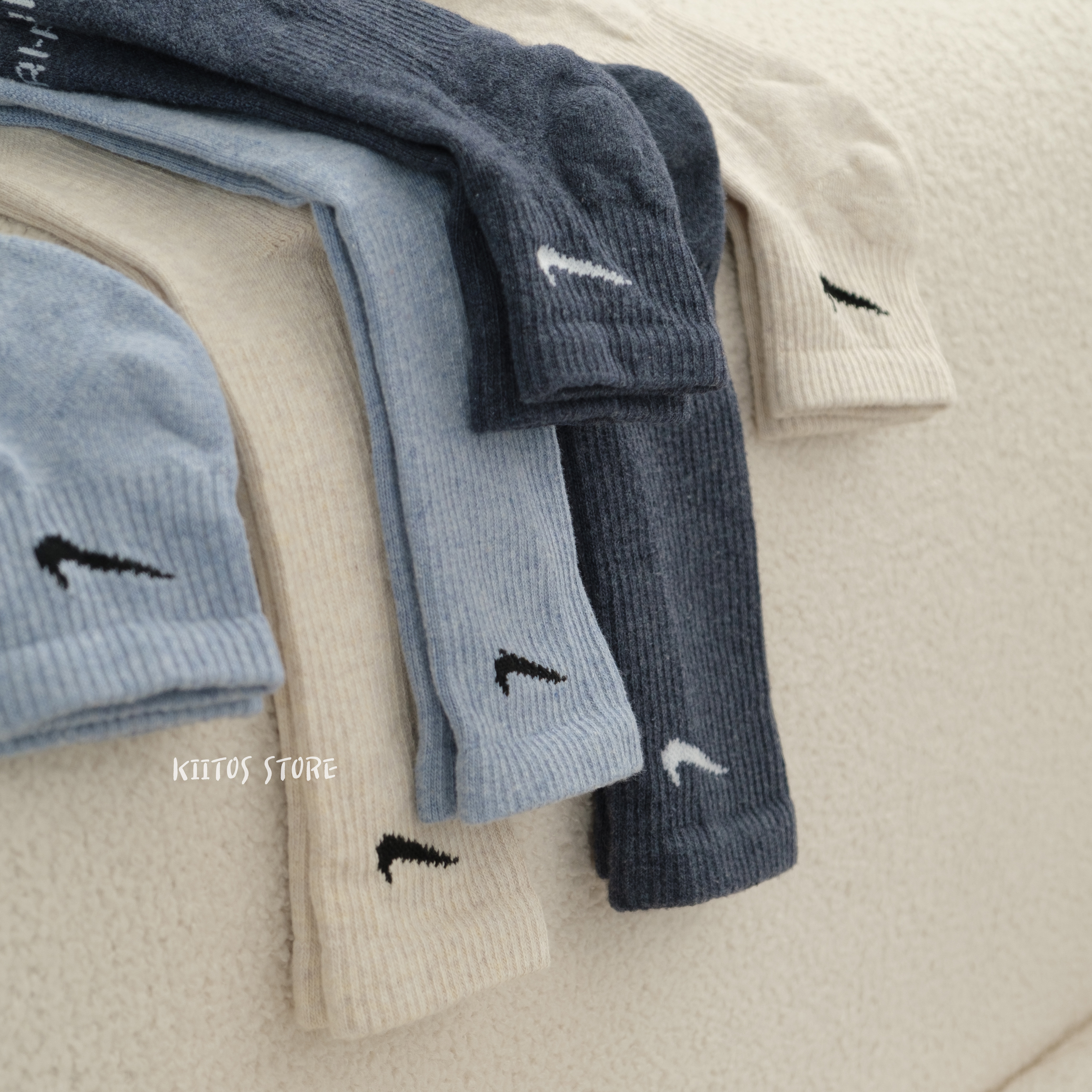 現貨 Nike Everyday Plus Cushioned Training Crew 莫蘭迪藍色系 長襪 中筒襪