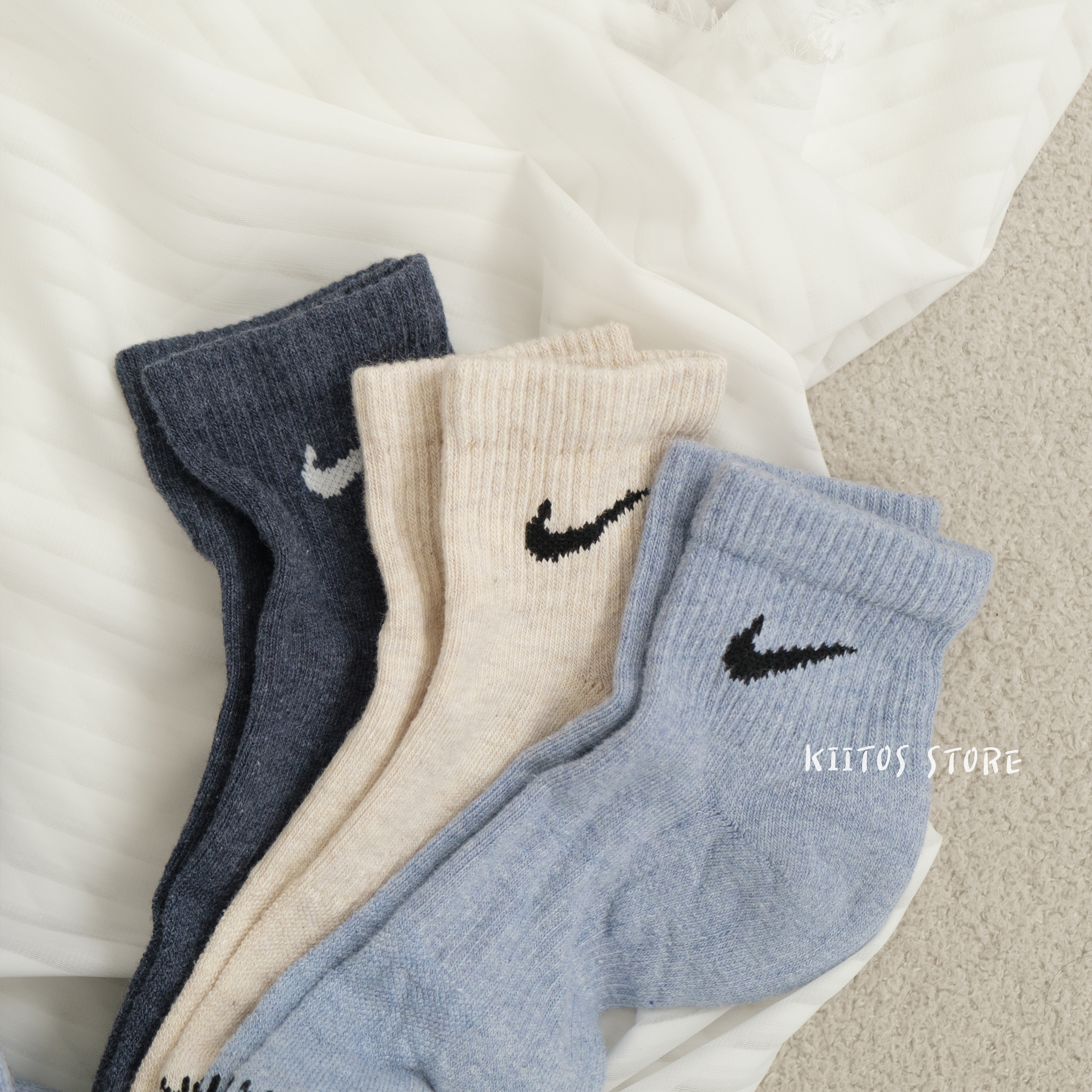 現貨 Nike Everyday Plus Cushioned Training Crew 莫蘭迪藍色系 長襪 中筒襪