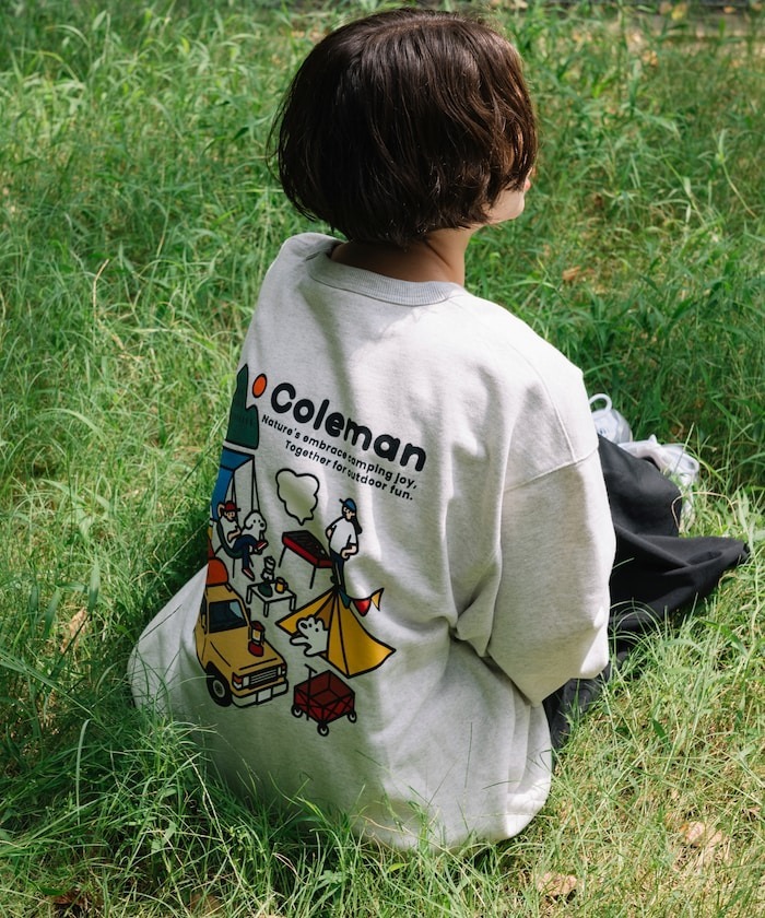 2024AW Coleman × matsui × FREAK'S STORE camp back print crew neck sweatshirt 露營 野餐 三方 聯名 松井 先生 大學T 現貨 1021127000005
