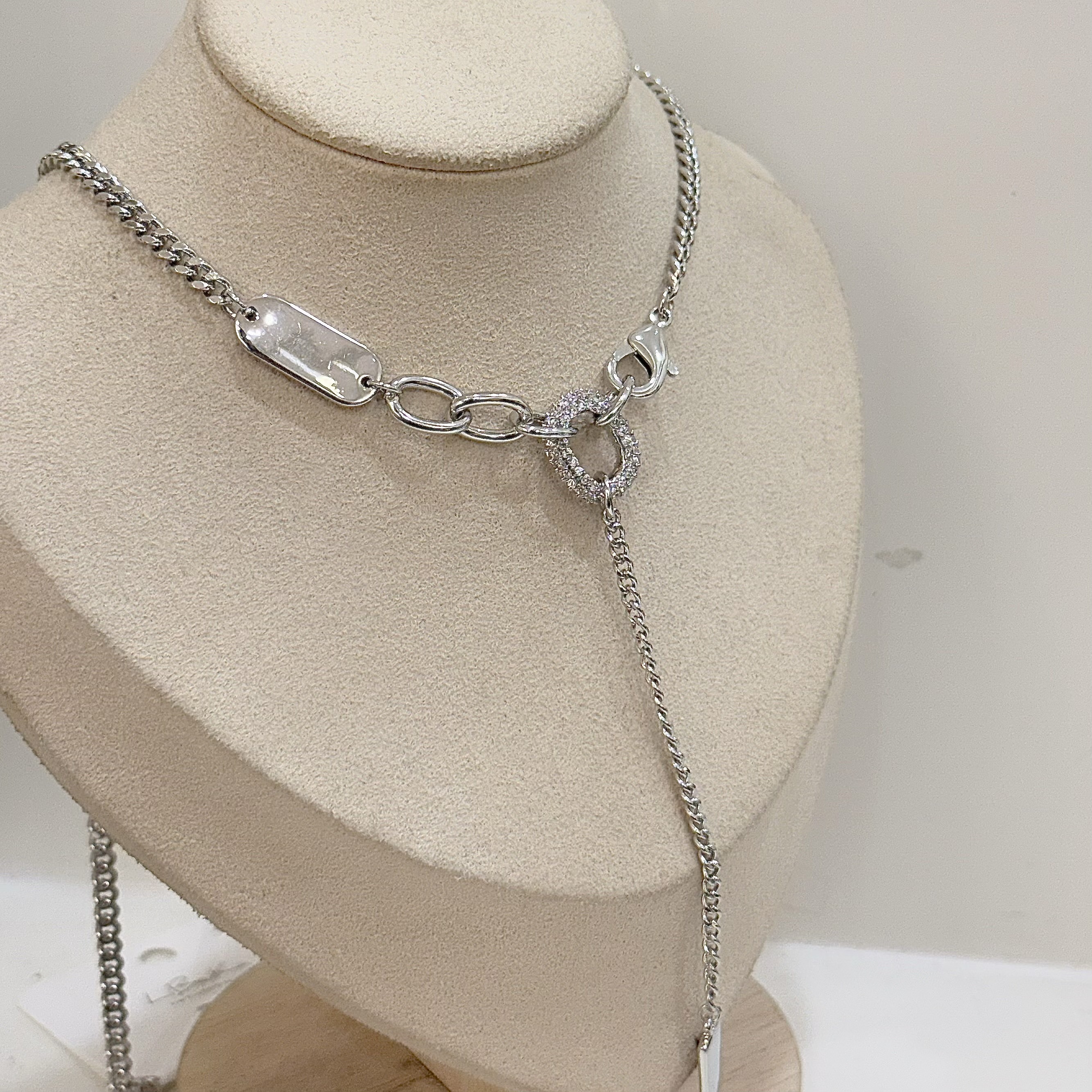 K23排鑽圓圈粗款Y字頸鏈