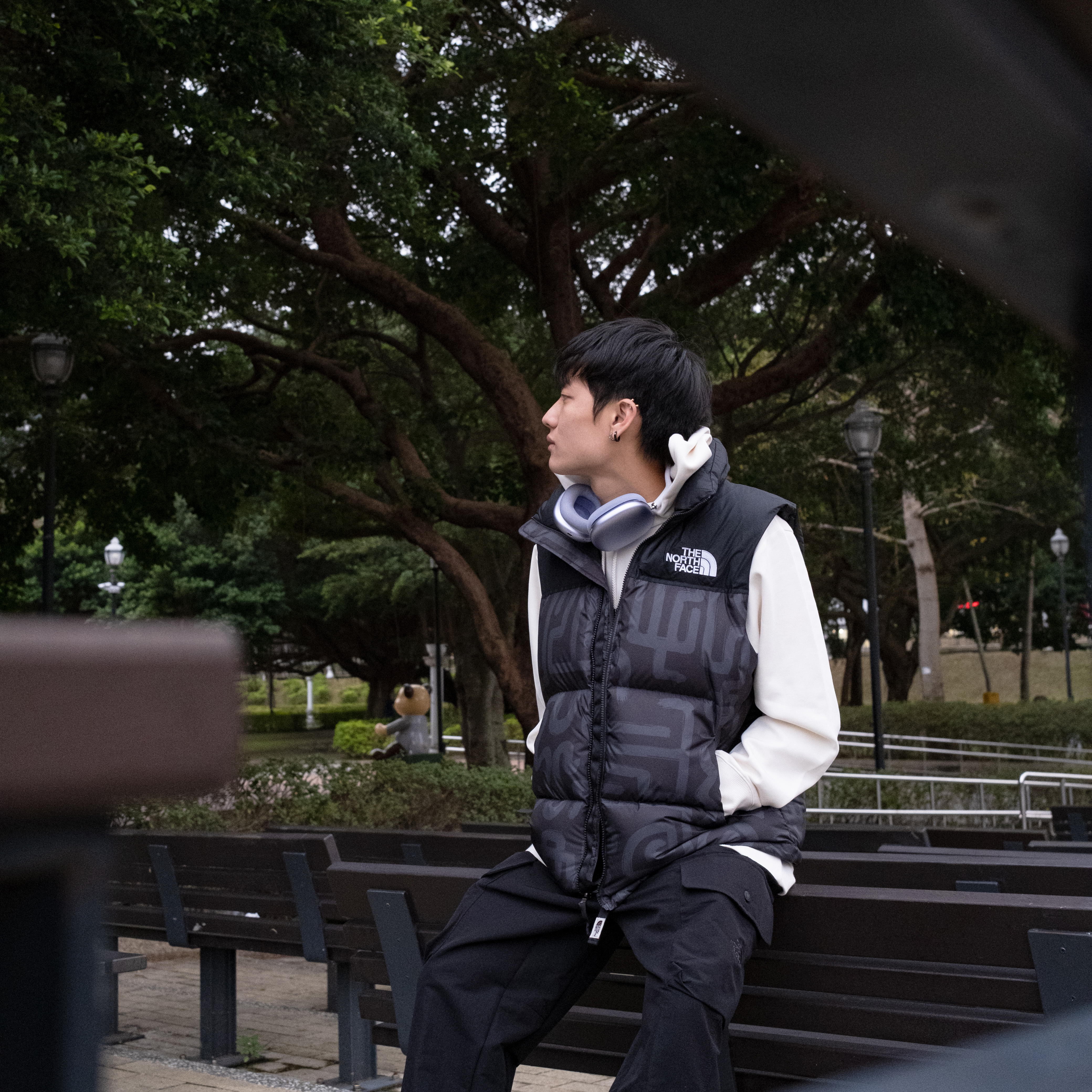 THE NORTH FACE M 1996 RETRO NUPTSE VEST CNY 蛇年限定 圖騰 男款 防潑水羽絨背心-NF0A3JQQ 黑色(8R0)