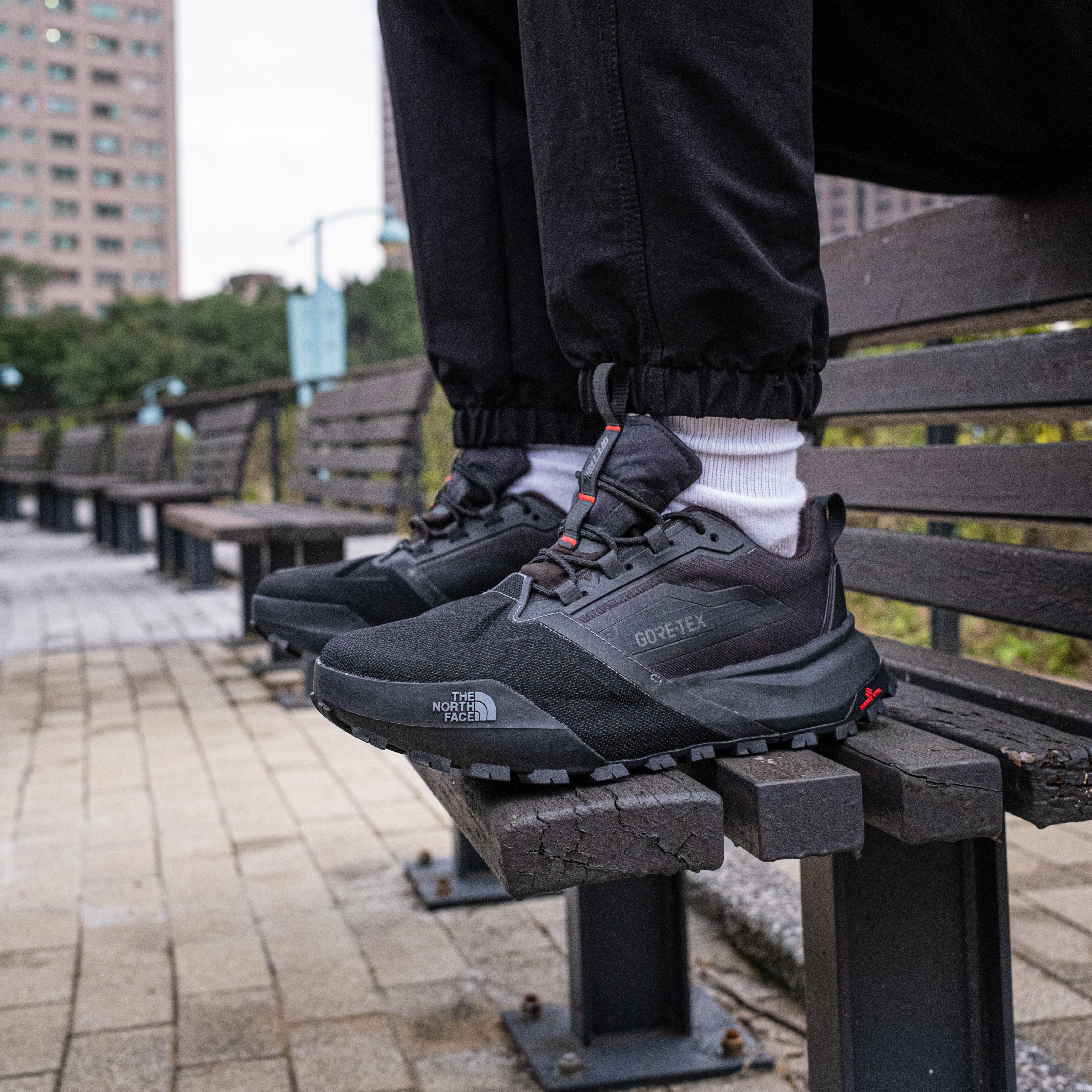 -(C3b)-THE NORTH FACE OFFTRAIL TECH GORE-TEX HIKING SHOES 防水 登山鞋-NF0A8ADY 黑色(KY7)