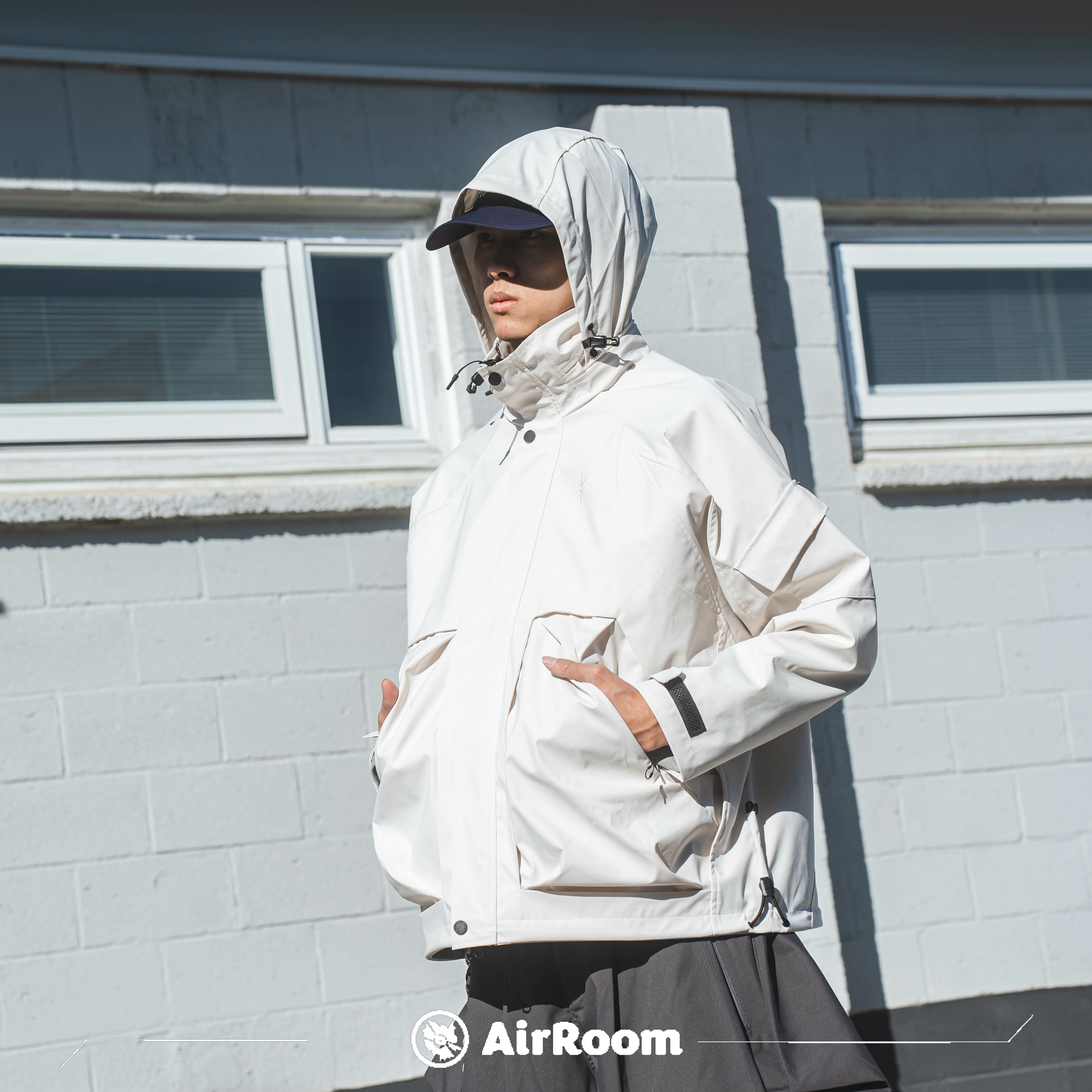 2024AW oqLiq ECWCS two way Jacket 機能 風衣 外套 雙拉鍊 現貨 24AO01