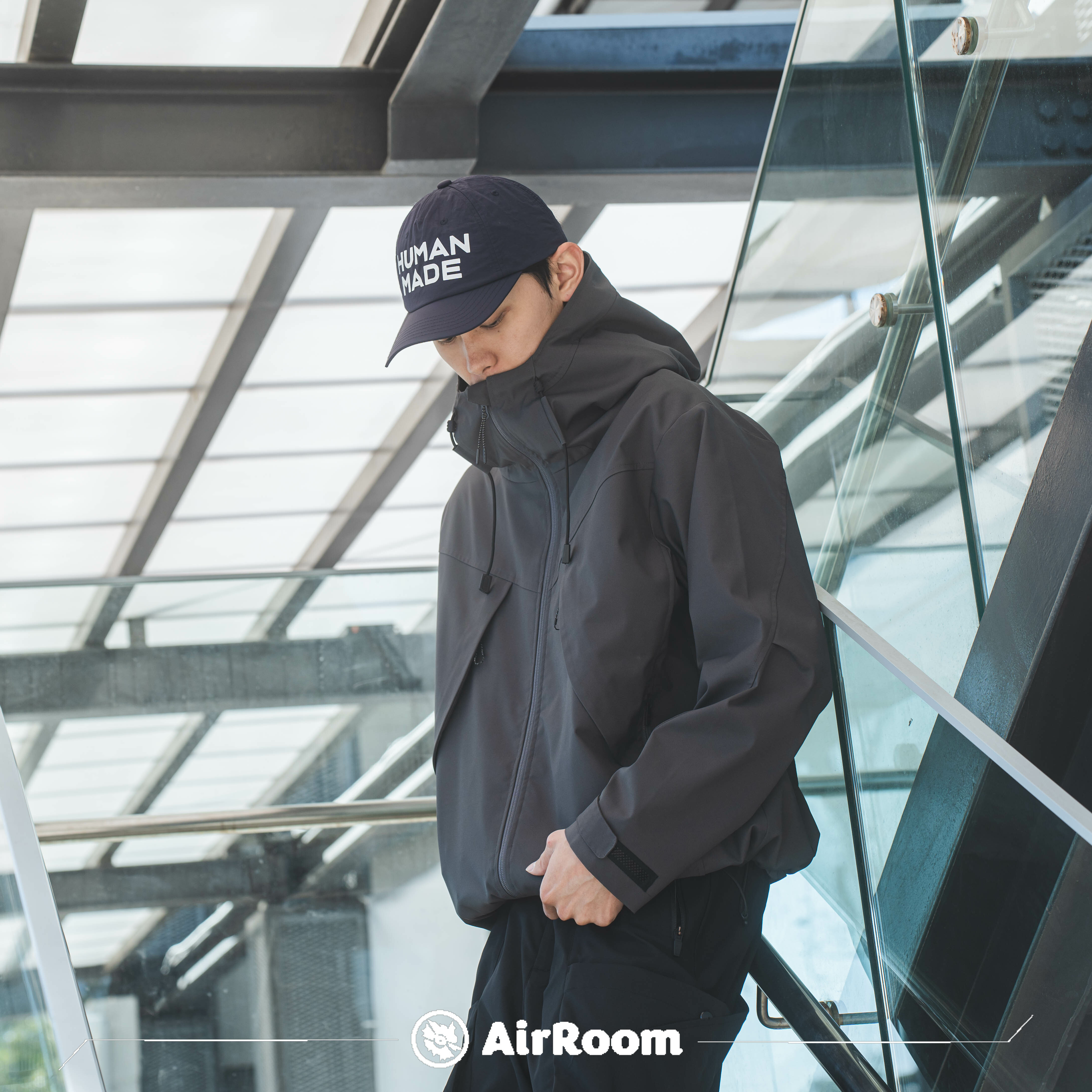 2024AW oqLiq Cicada Wings Windbreaker SOLOTEX 面料 機能 連帽 風衣 外套 雙拉鍊 現貨 24AO03