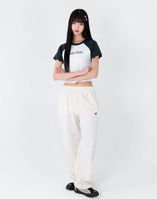 預訂｜MUAHMUAH STITCH COOLING WIDE BANDING PANTS