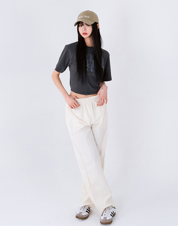 預訂｜MUAHMUAH PIGMENT CROP HALF T-SHIRT