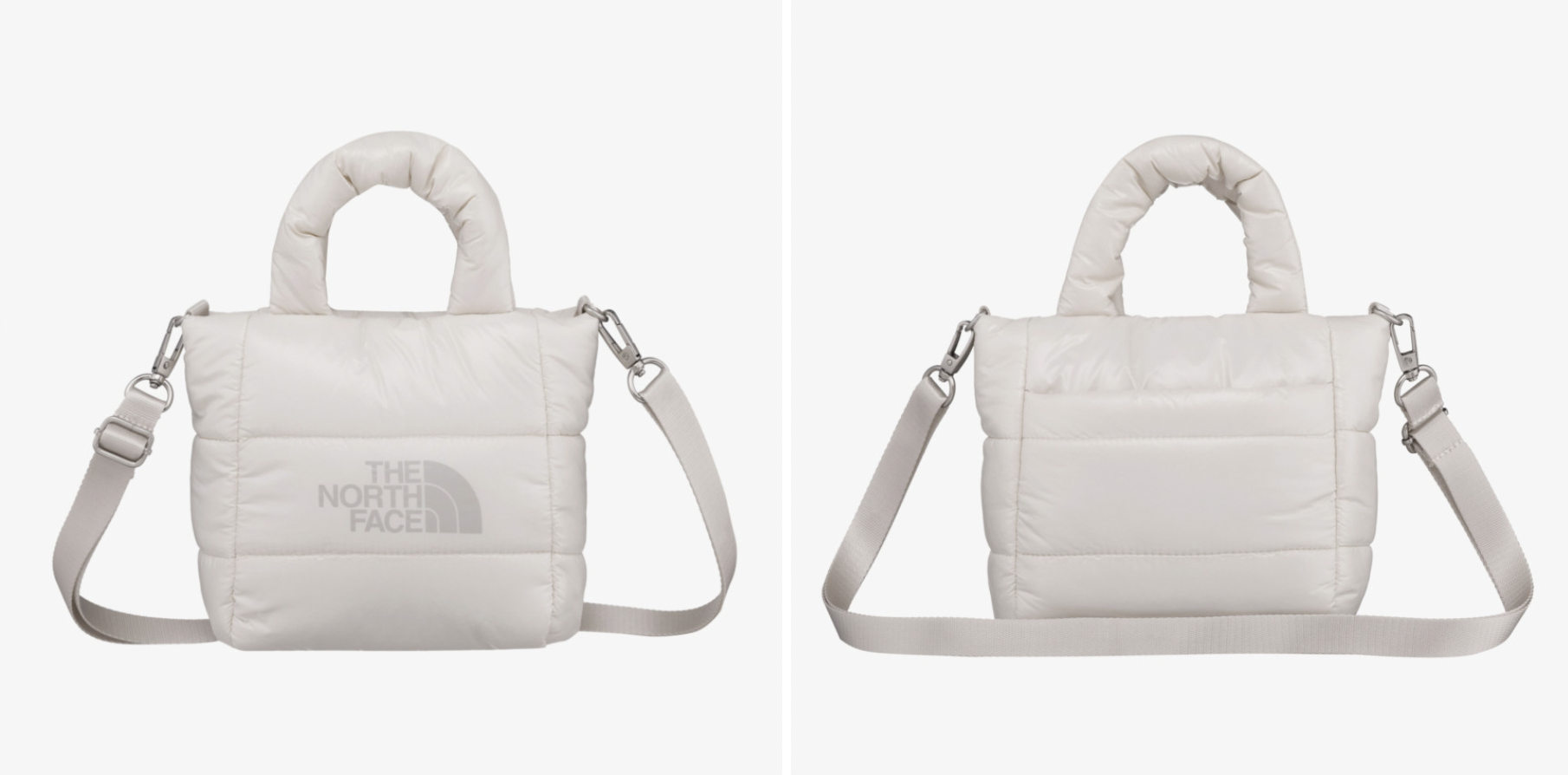 ★THE NORTH FACE PLUMPY TOTE BAG MINI★ New THE NORTH FACE PLUMPY TOTE BAG MINI NN2PQ59L SILVER GRAY