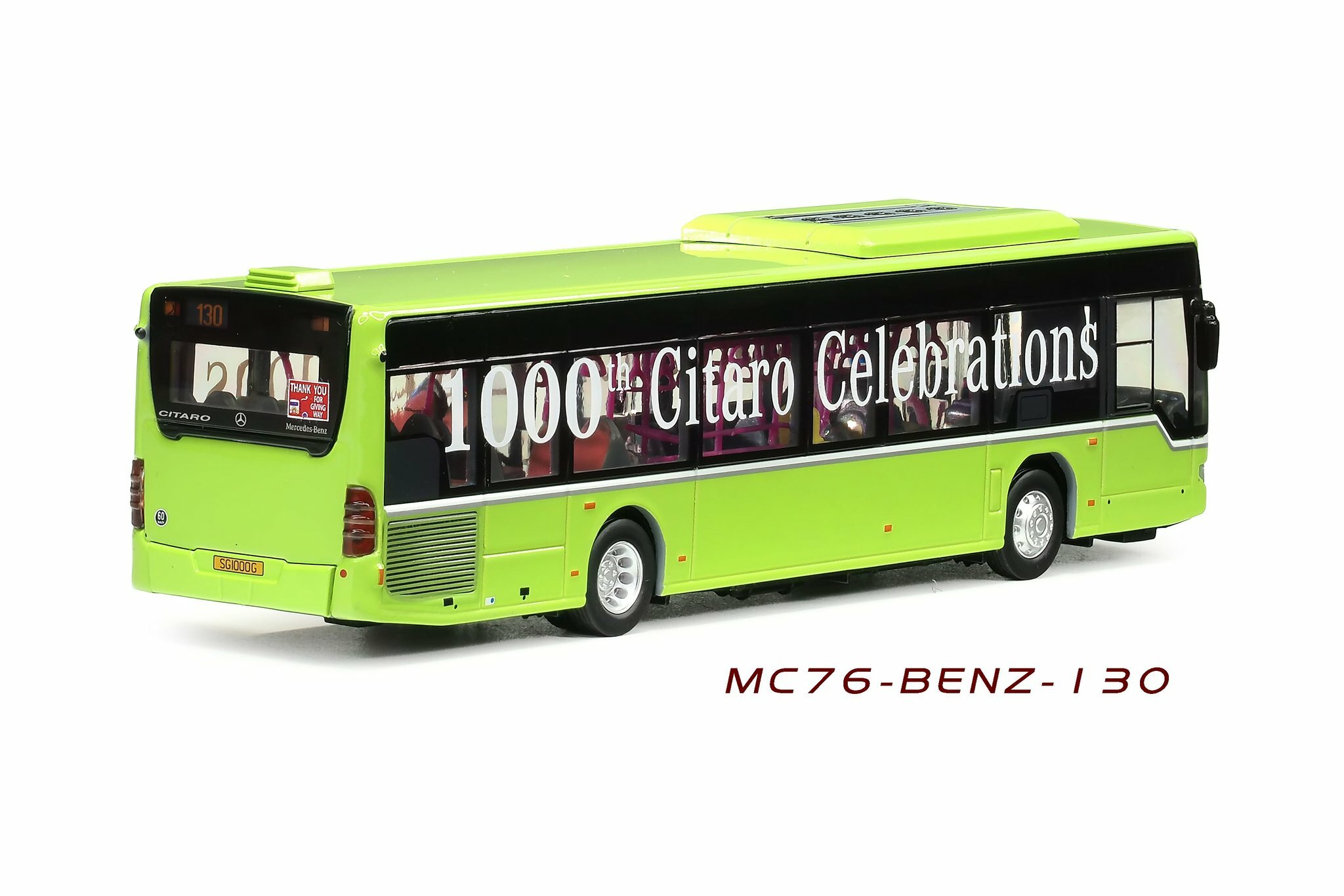 MC76-BENZ-130 1:76 新加坡巴士 "1000th Citaro Celebraries" (130) (只限海外)