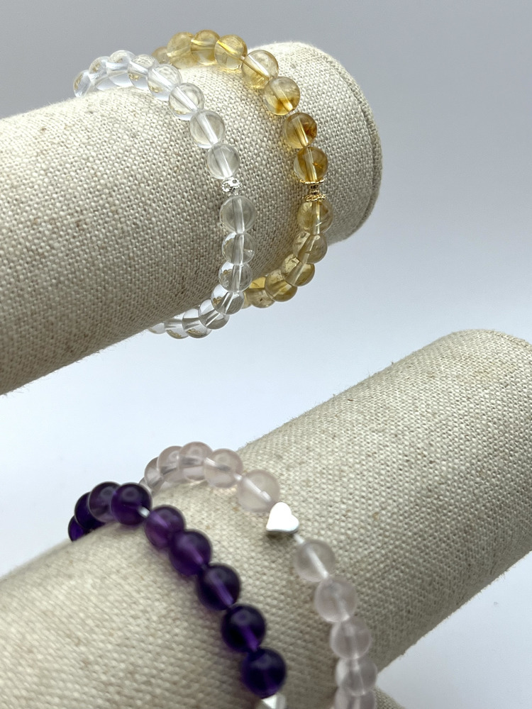 C044-百搭水晶手鍊6mm【現貨】