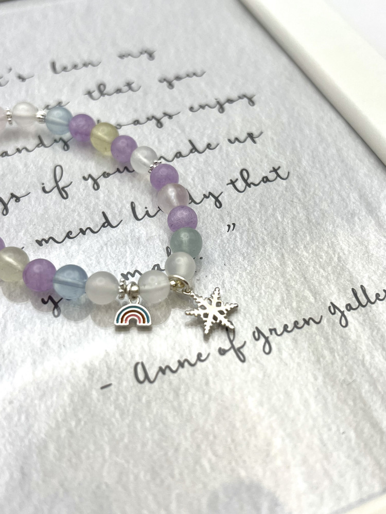 C047-摩根X彩虹X藍月光手鍊6mm【現貨】