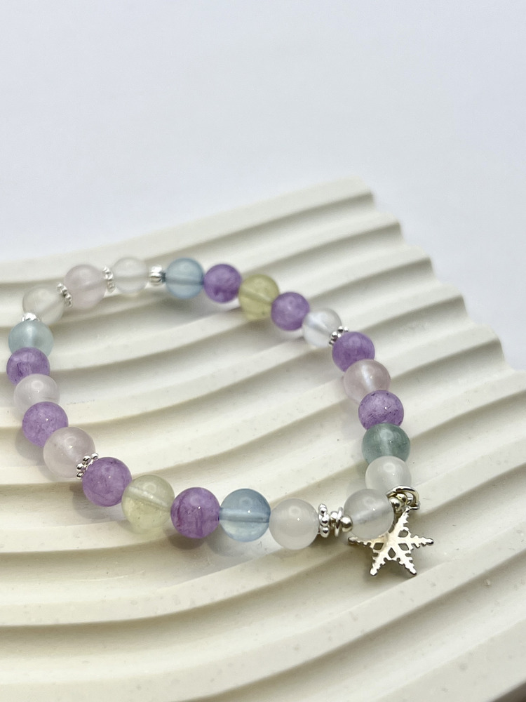 C047-摩根X彩虹X藍月光手鍊6mm【現貨】