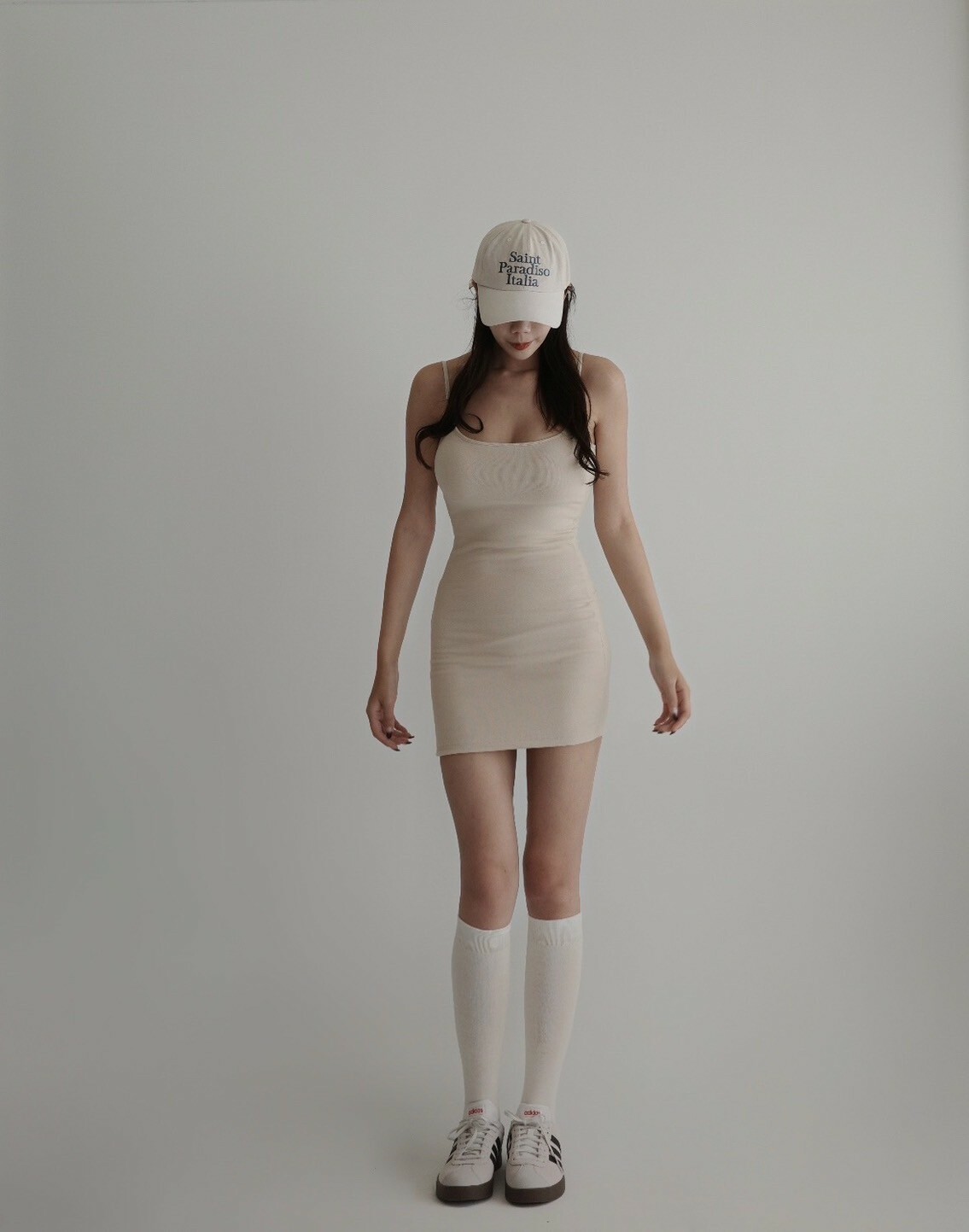 bratop短細肩洋裝