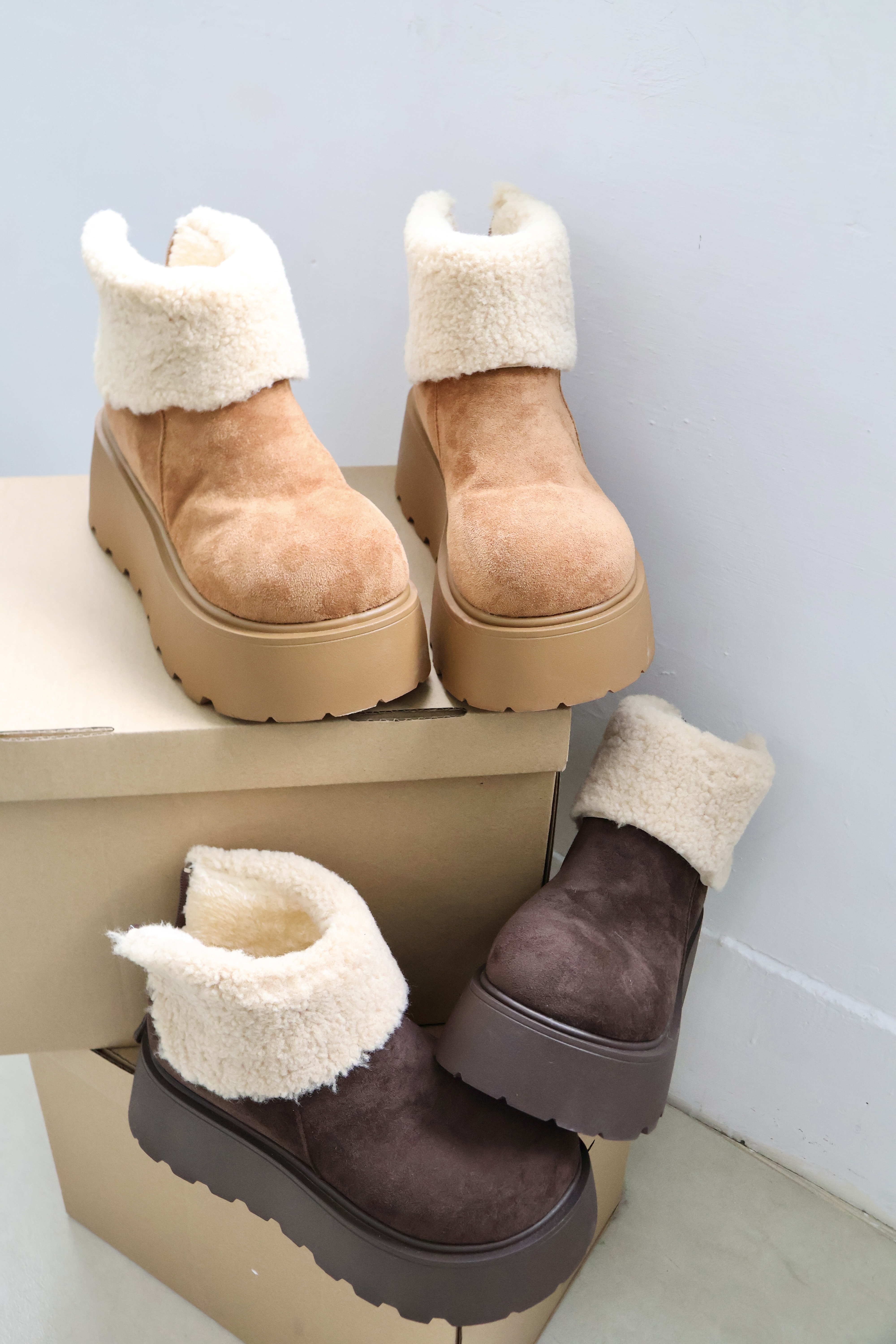 厚底內刷毛雪靴🍁