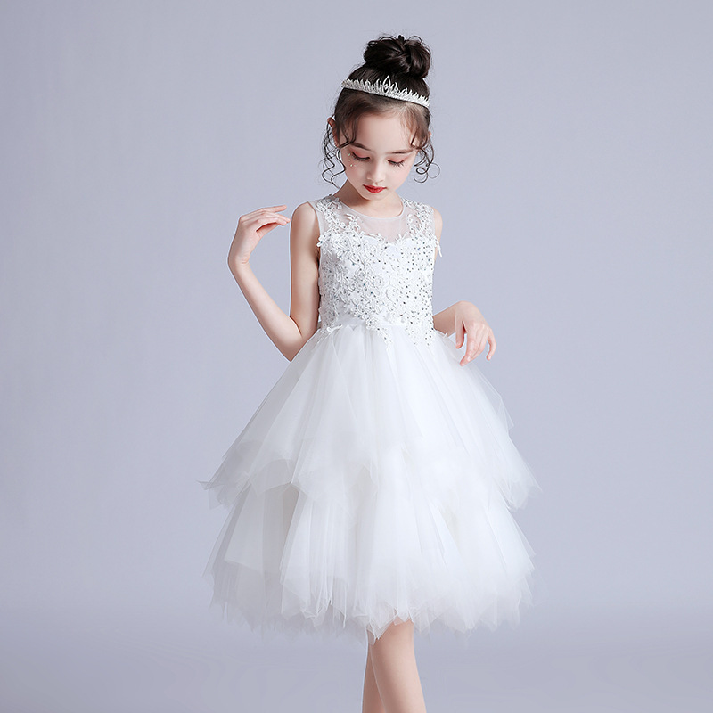 抓紗蓬裙小禮服 短裙款 2色 110-160cm #DK1280