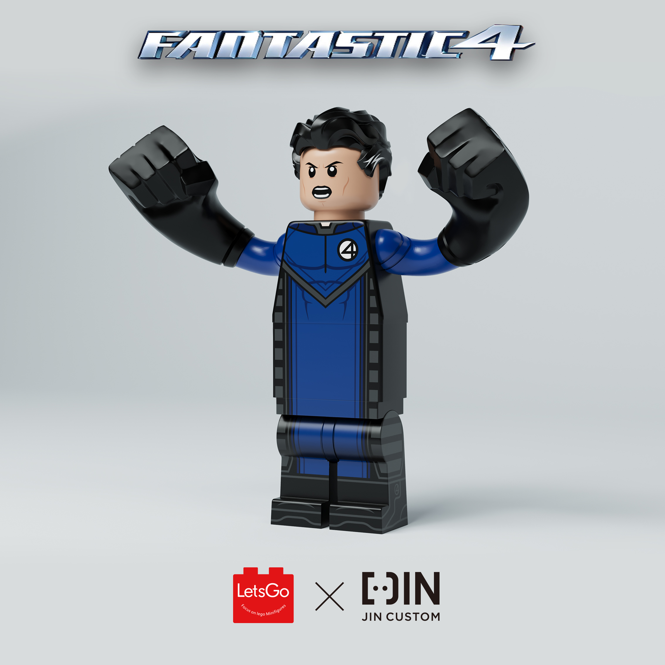 [JIN Custom x Lets GO] [In Stock] Fantastic Four - Mr. Fantastic [PADprinted]