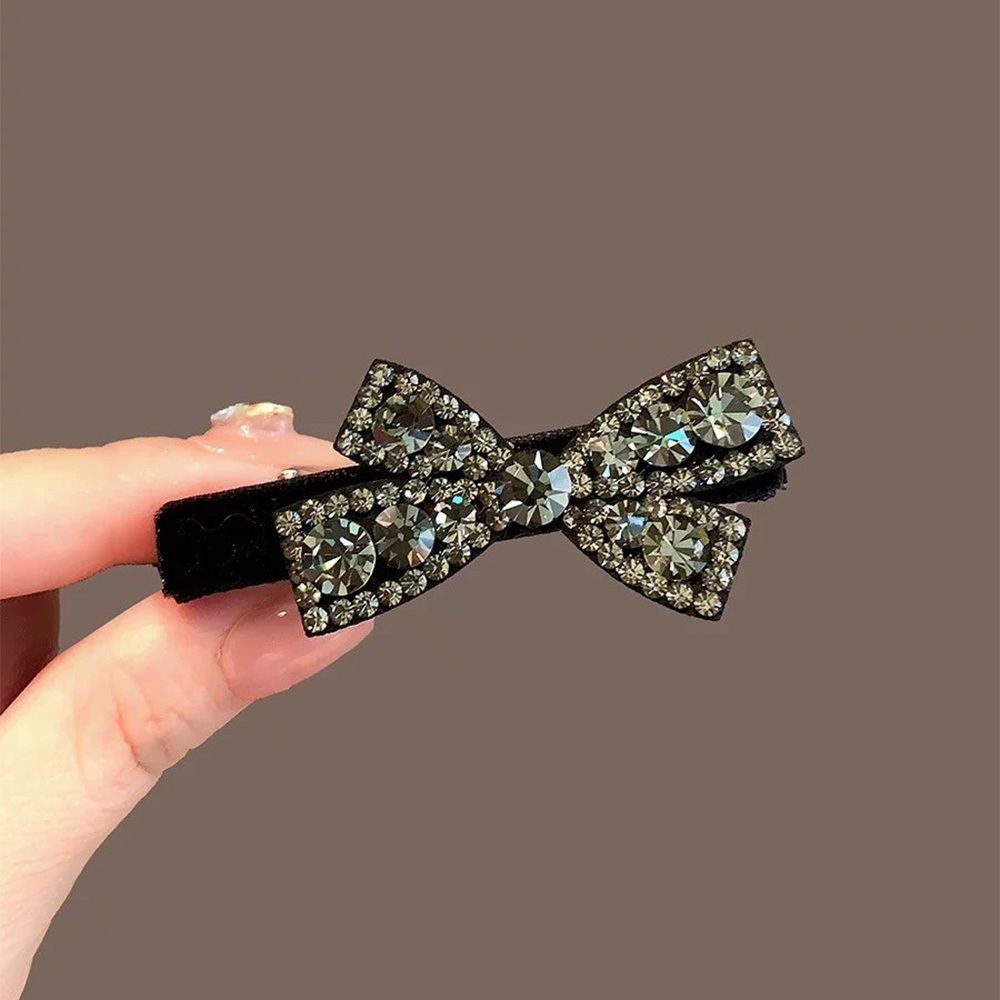 超閃仙氣蝴蝶結絨底髮夾(特價)