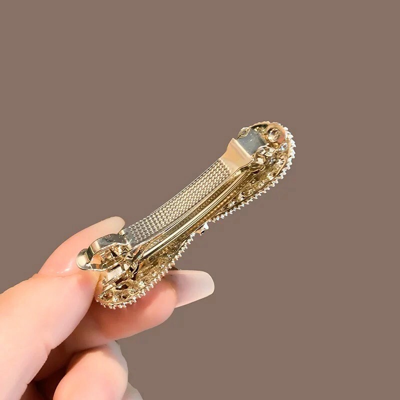 俏皮水鑽蝴蝶結髮夾(特價)